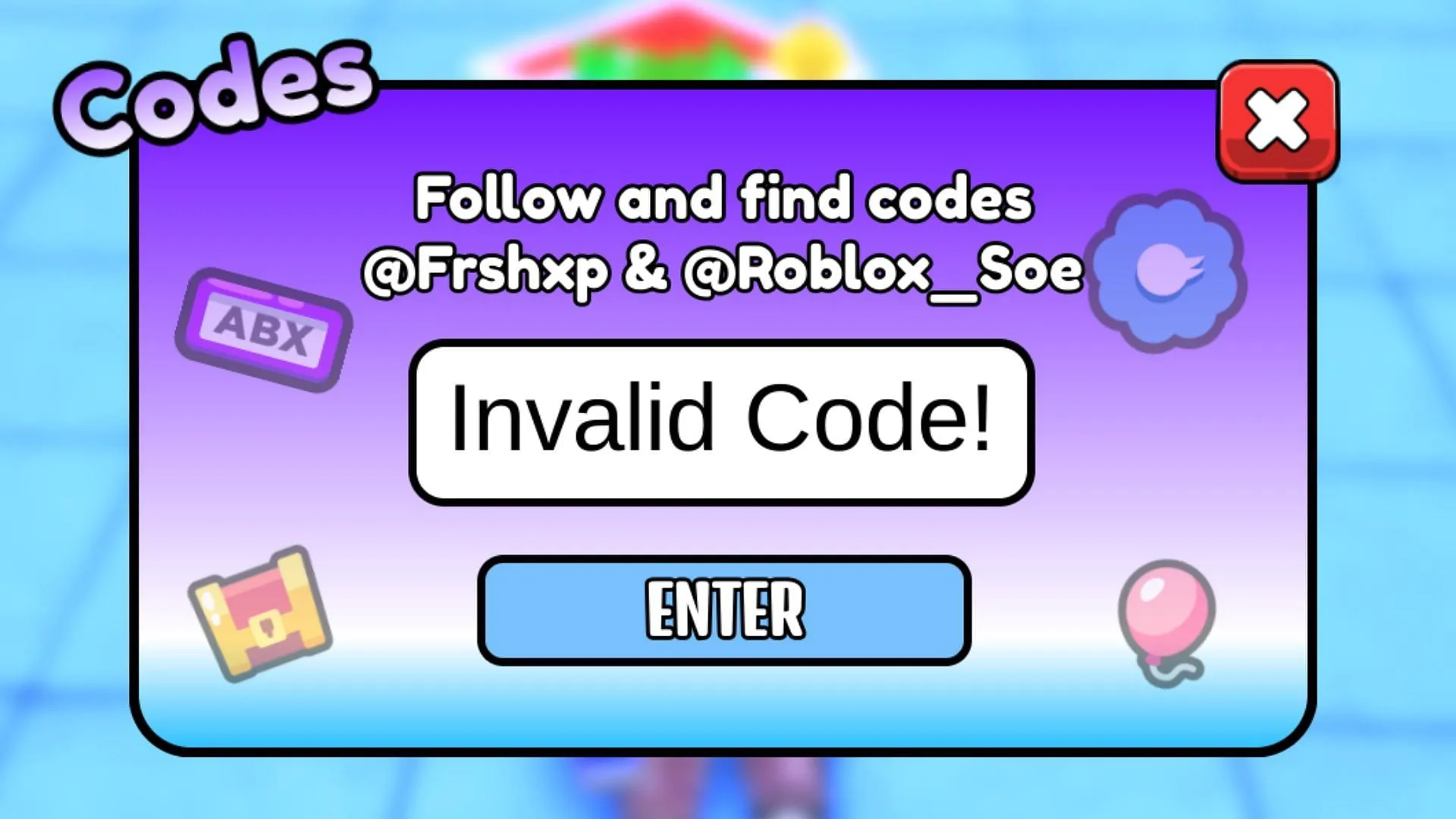 Math Wall Simulator invalid code issue (Image via Roblox)