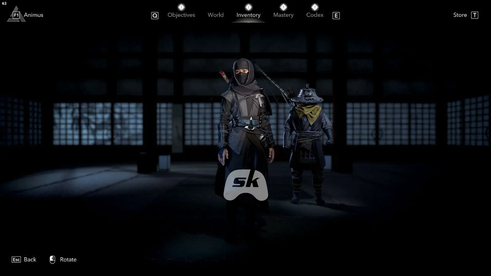 Yurei-Walker Hood inventory view