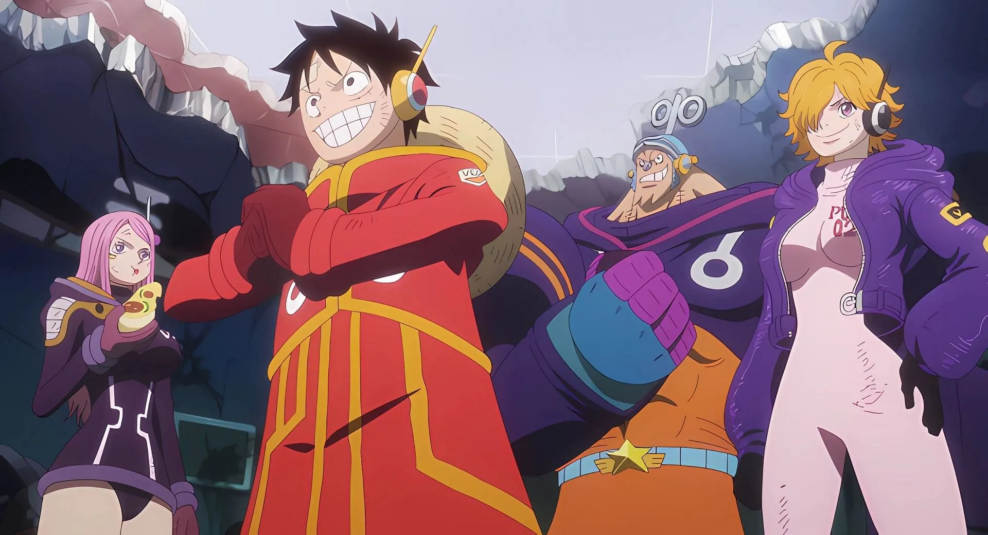 The group retrieving the ship (Image via Toei Animation)