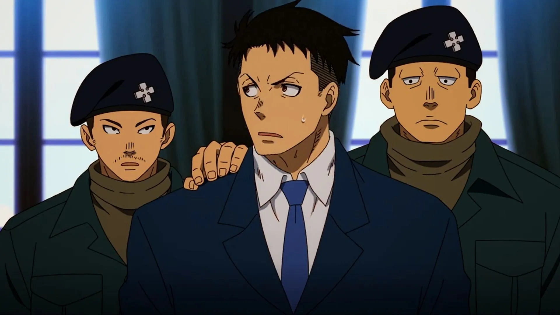 Akitaru Obi arrested in season 3's opening episode (Image via David Production)