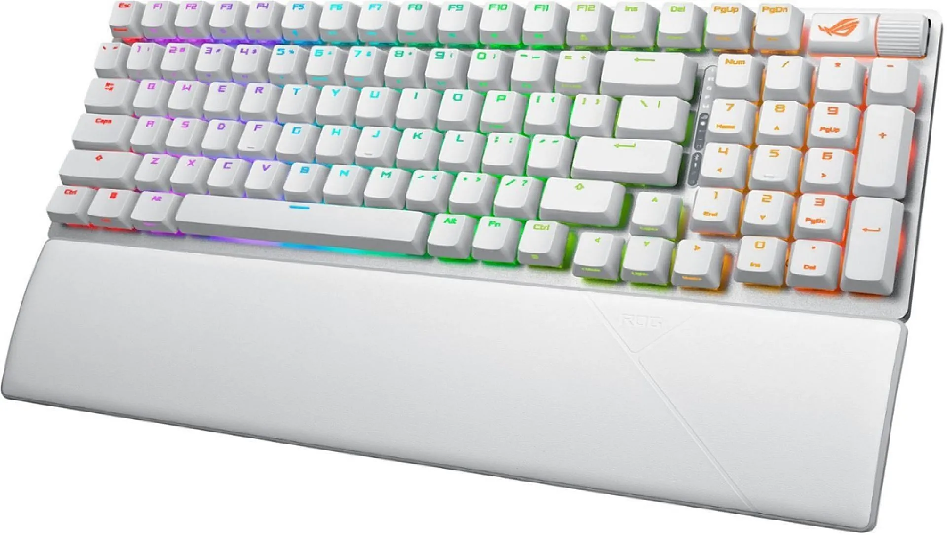 Asus ROG Strix Scope II comes with hot-swappable Snow Switches and a wrist rest (Image via Asus) Asus ROG Strix Scope II comes with hot-swappable Snow Switches and a wrist rest (Image via Asus)