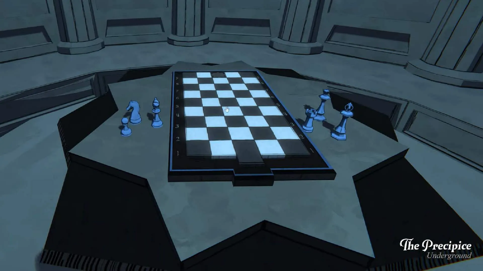 A still of the chessboard puzzle in Blue Prince (Image via Raw Fury/YouTube@100% Guides) A still of the chessboard puzzle in Blue Prince (Image via Raw Fury/YouTube@100% Guides)