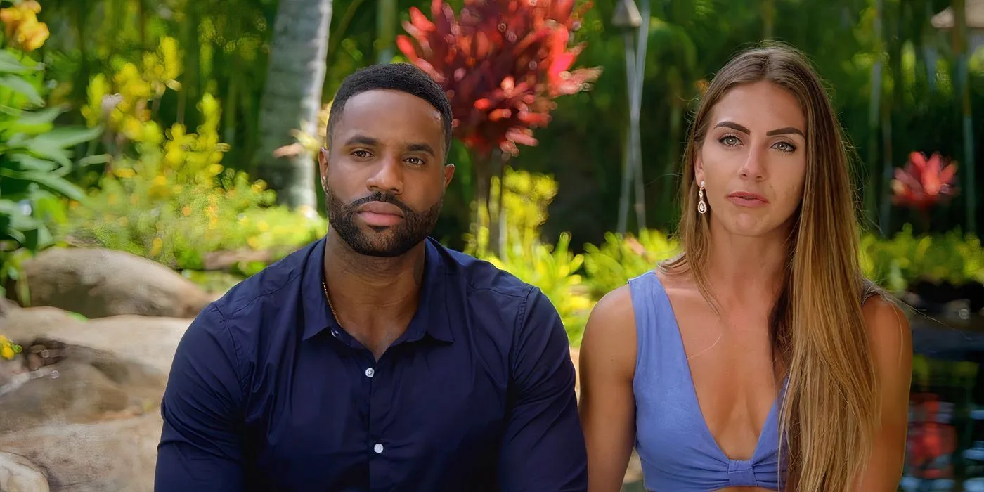 Nicole Tutewohl and Karl Collins on USA Network's Temptation Island Nicole Tutewohl and Karl Collins on USA Network's Temptation Island