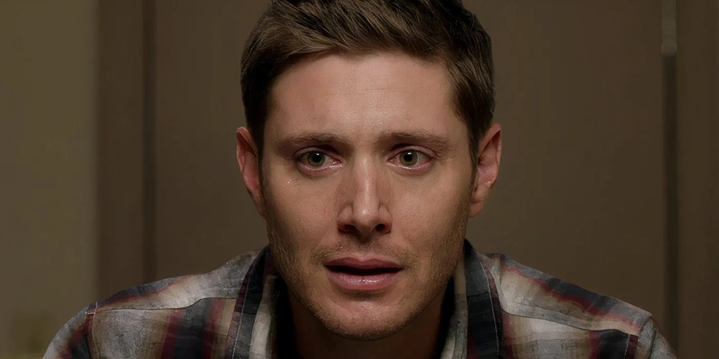 Dean looking sad and confused