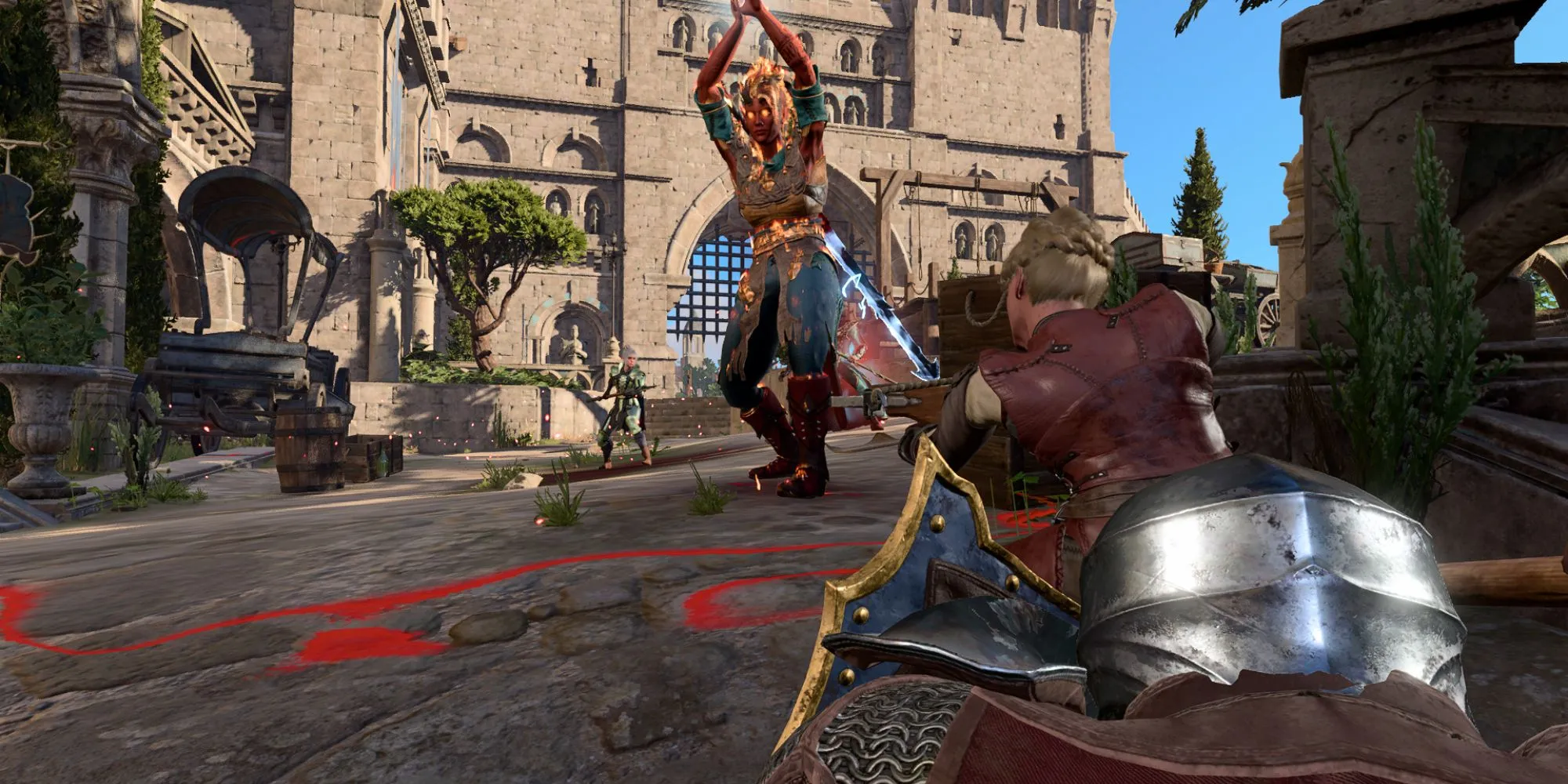Karlach in battle