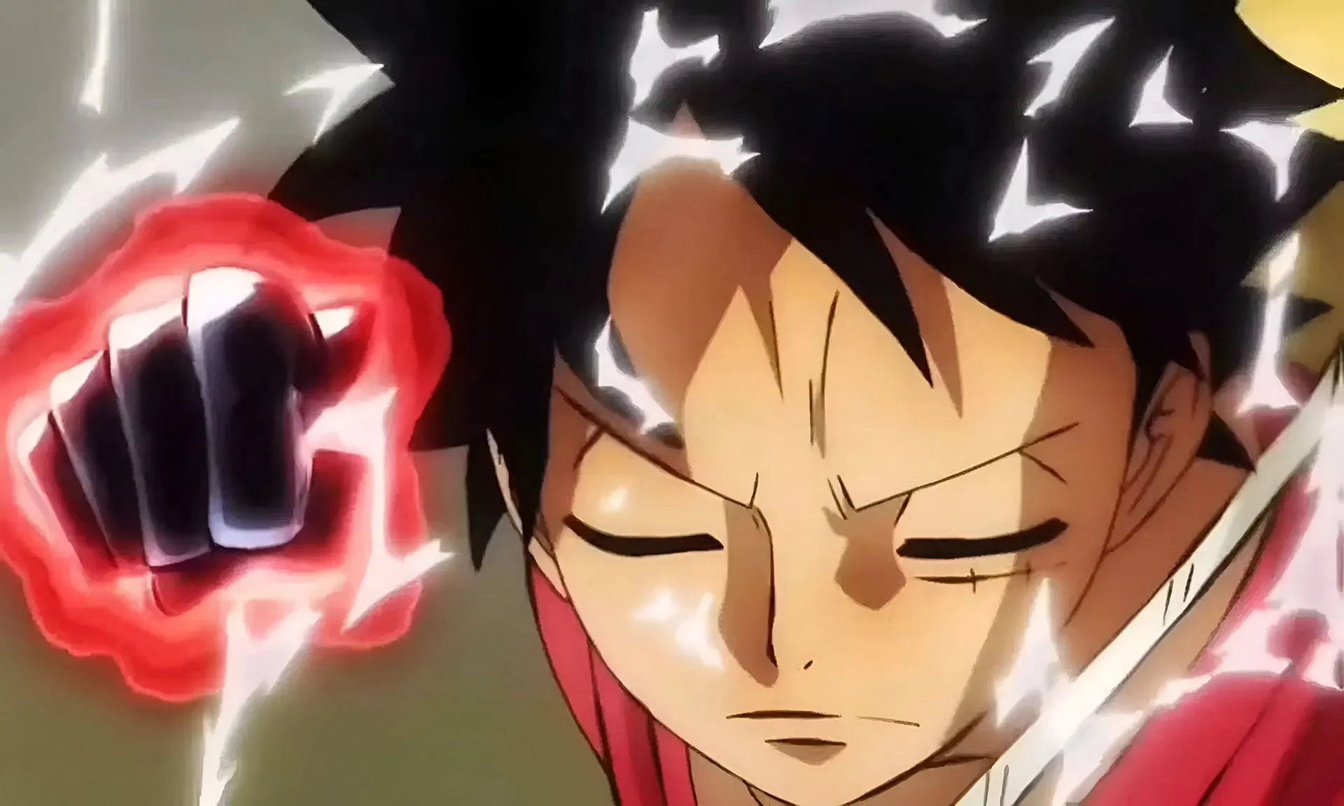 Luffy using Haki (Image via Toei Animation)