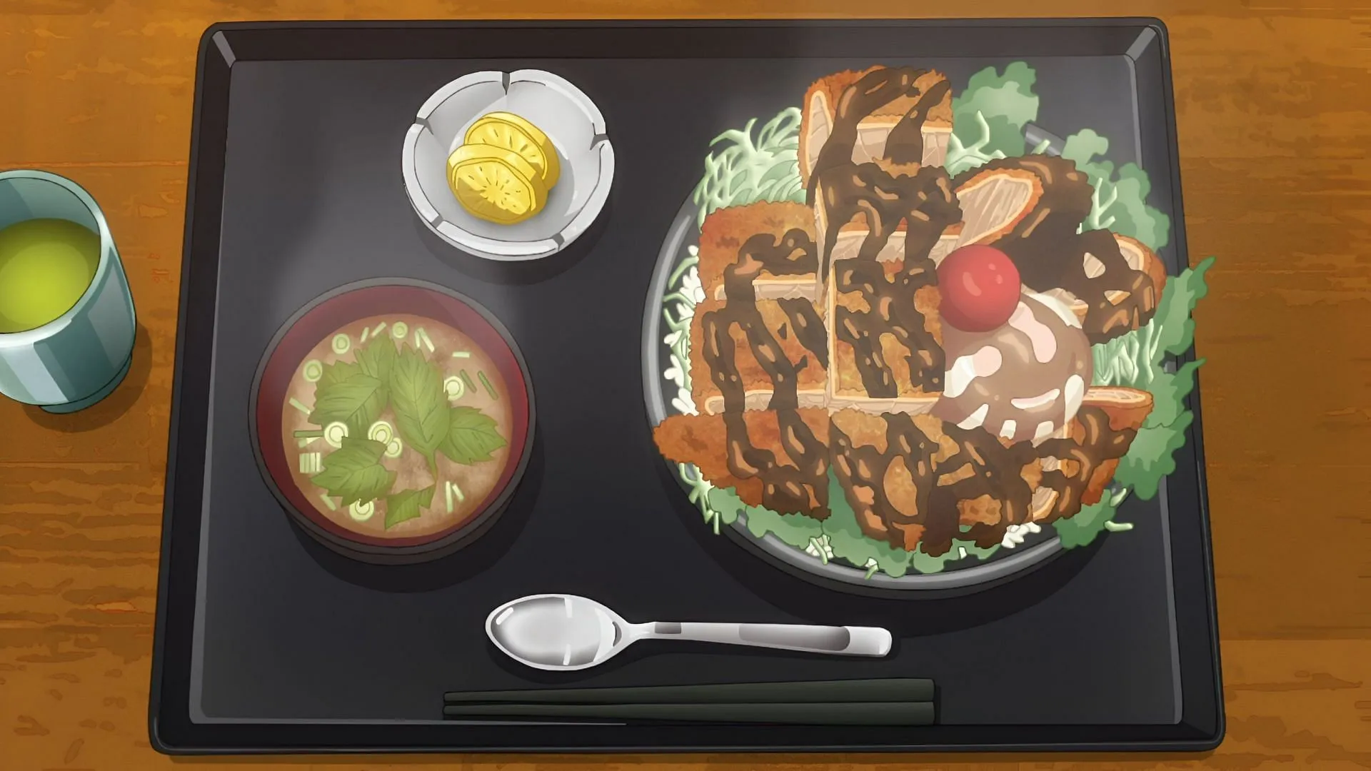 A still from Food for the Soul Episode 1 (Image via P.A. Works)