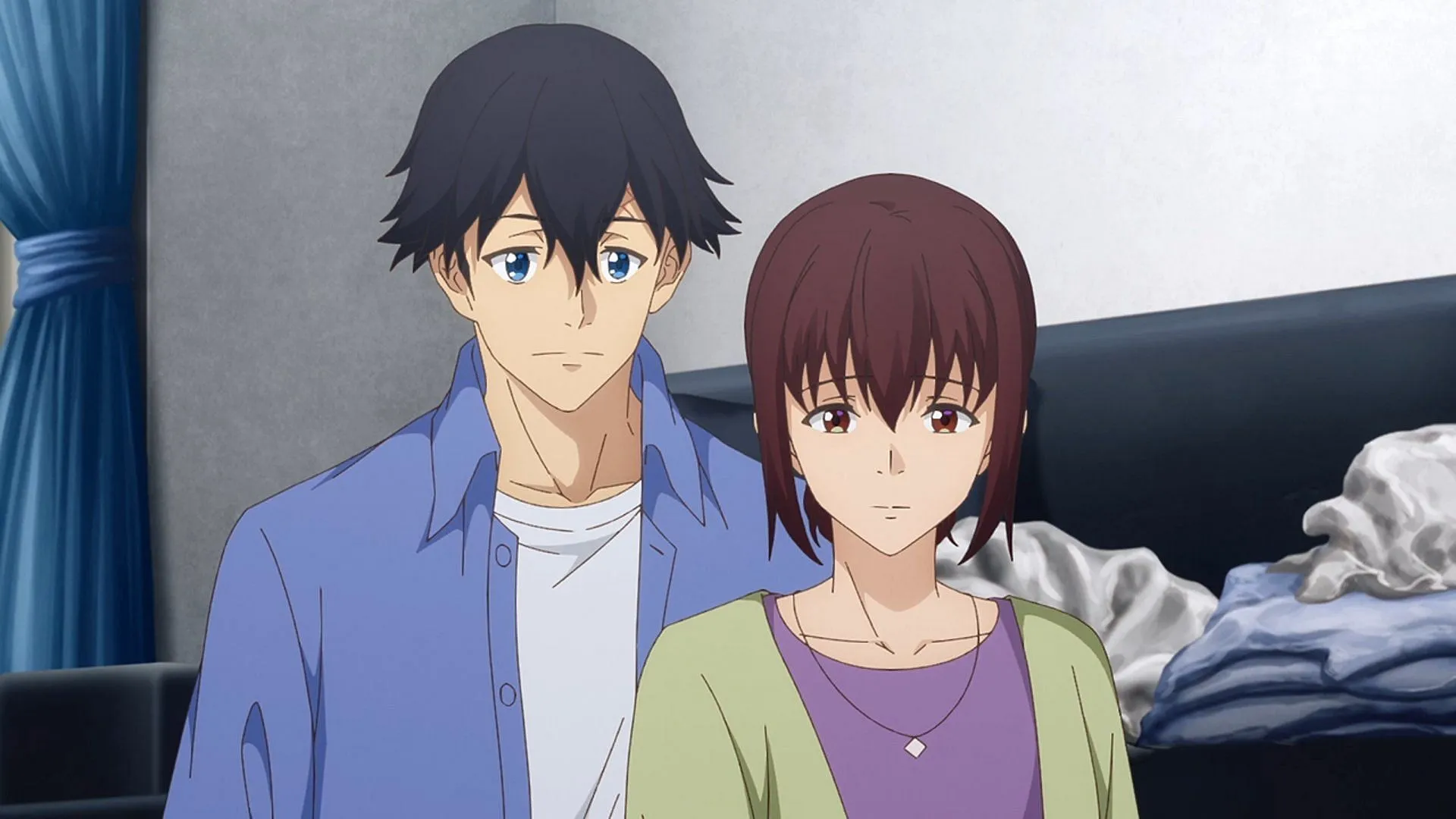 Seiji and his coworker in the anime (image via Project No.9)
