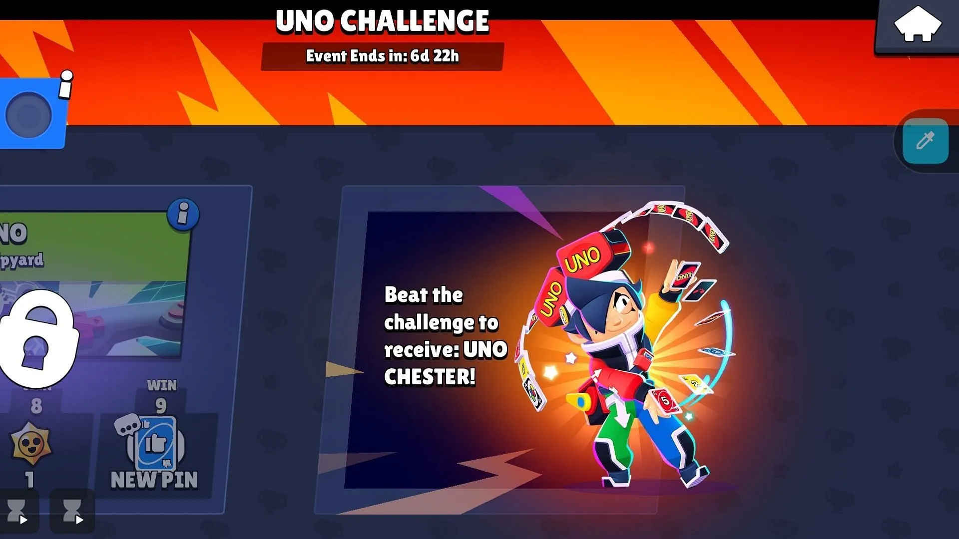 The ultimate reward, the UNO Chester skin (Image via Supercell) The ultimate reward, the UNO Chester skin (Image via Supercell)