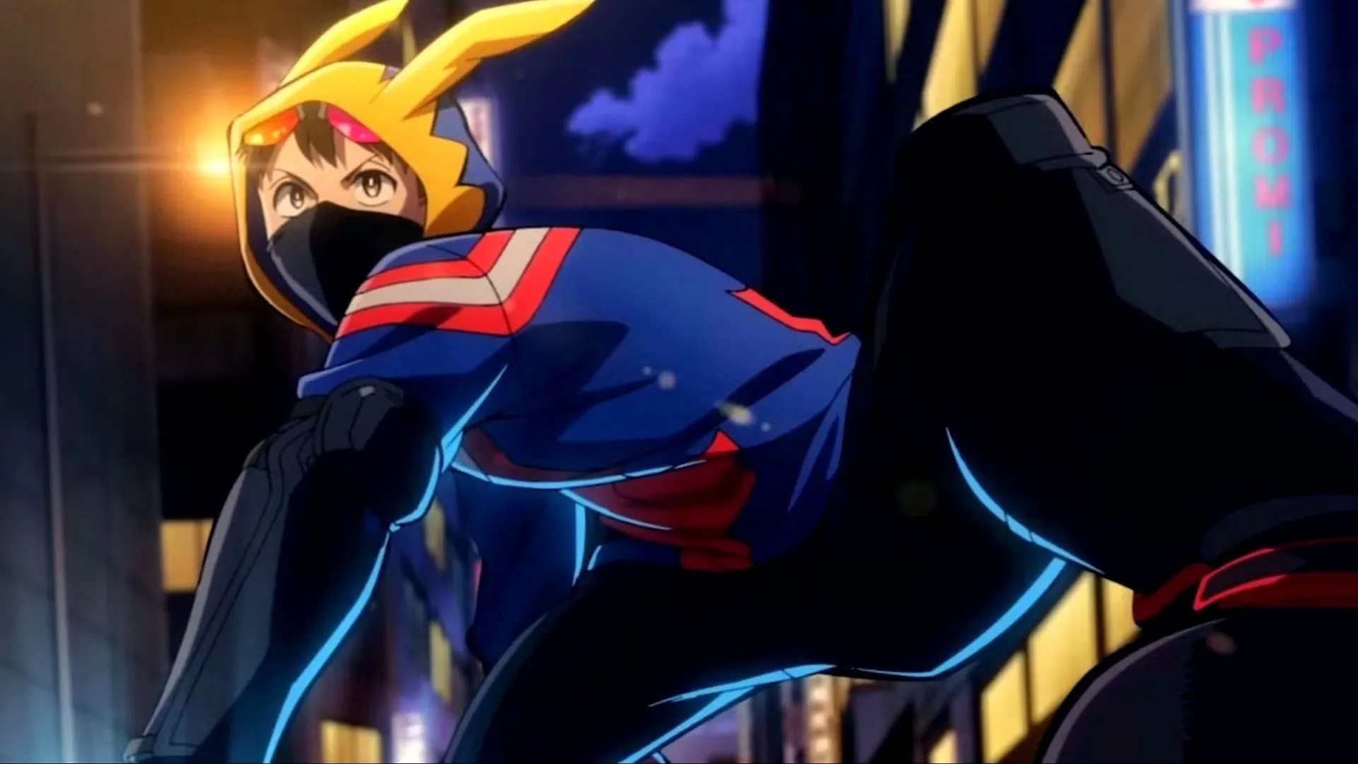 Koichi Haimawari, the main protagonist of the series, in his hero attire (Image via Bones) Koichi Haimawari, the main protagonist of the series, in his hero attire (Image via Bones)