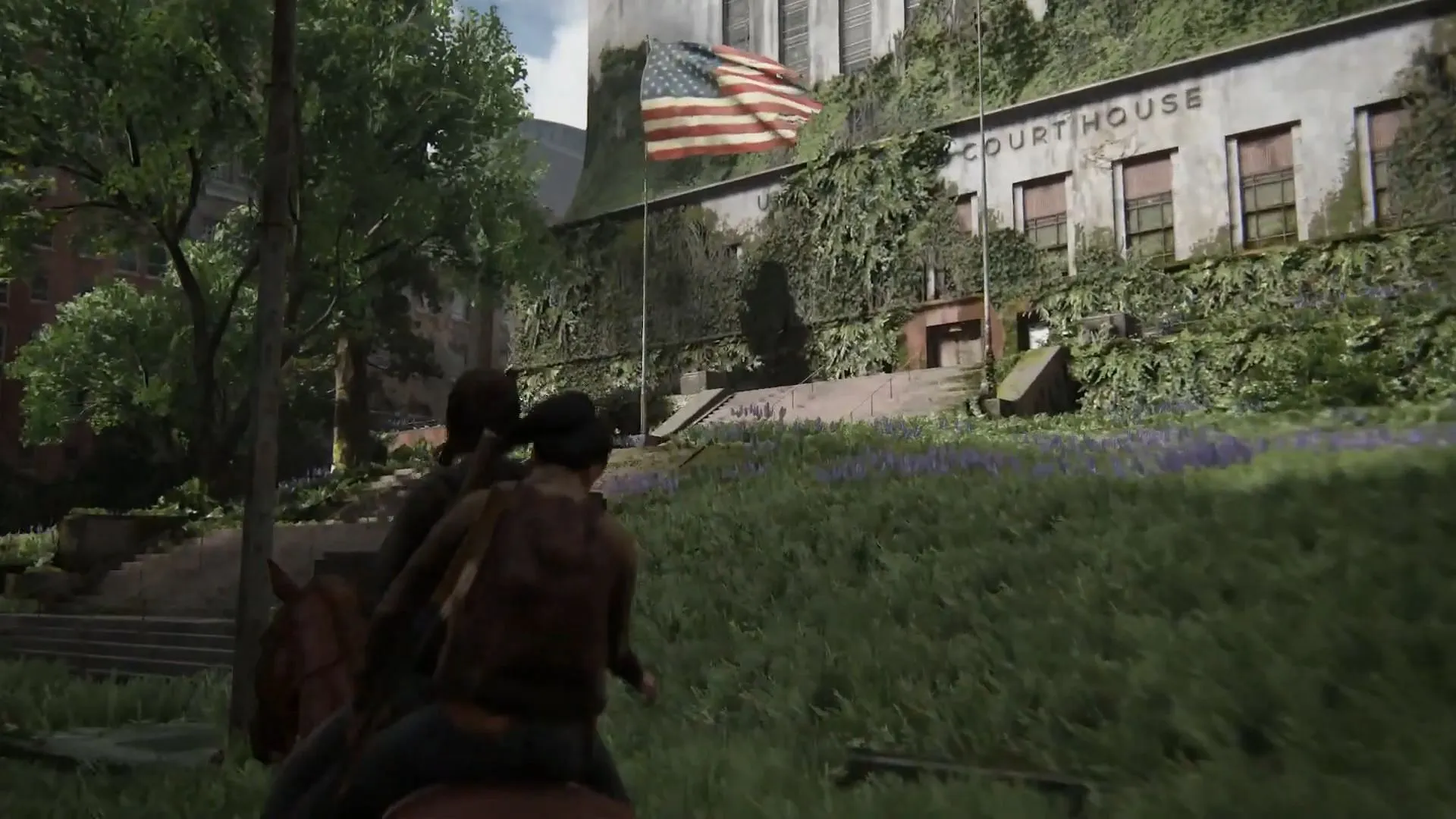 The Courthouse in The Last of Us Part 2 (Image via Naughty Dog)