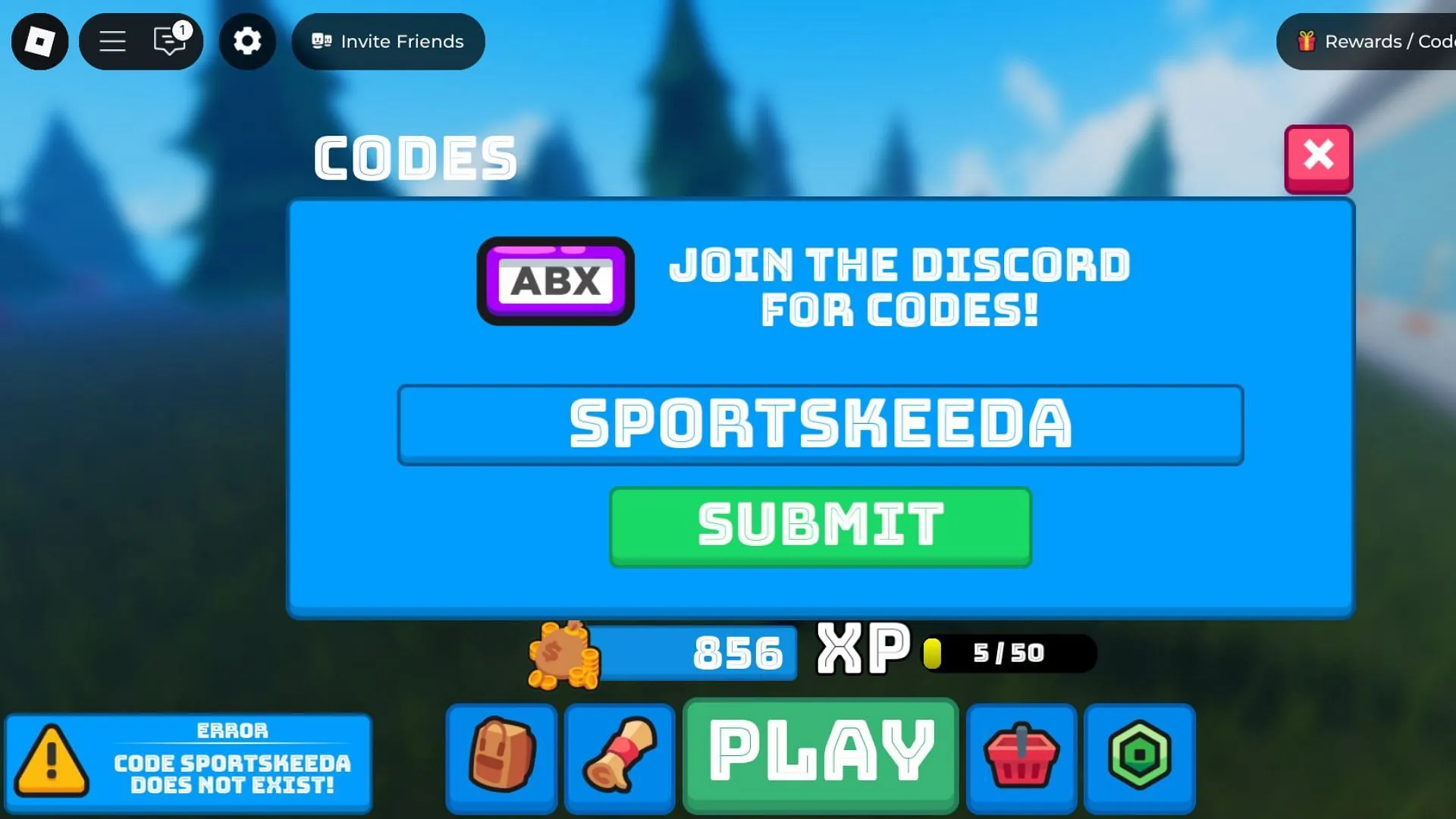 Enter codes accurately to avoid errors during redemptions (Image via Roblox) Enter codes accurately to avoid errors during redemptions (Image via Roblox)