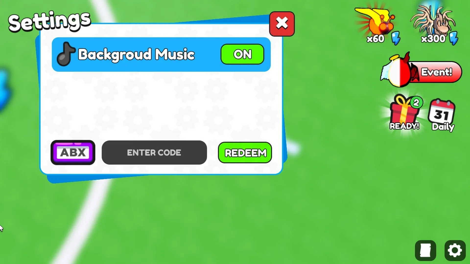 Redeem codes in Broomstick Race Simulator (Image via Roblox)