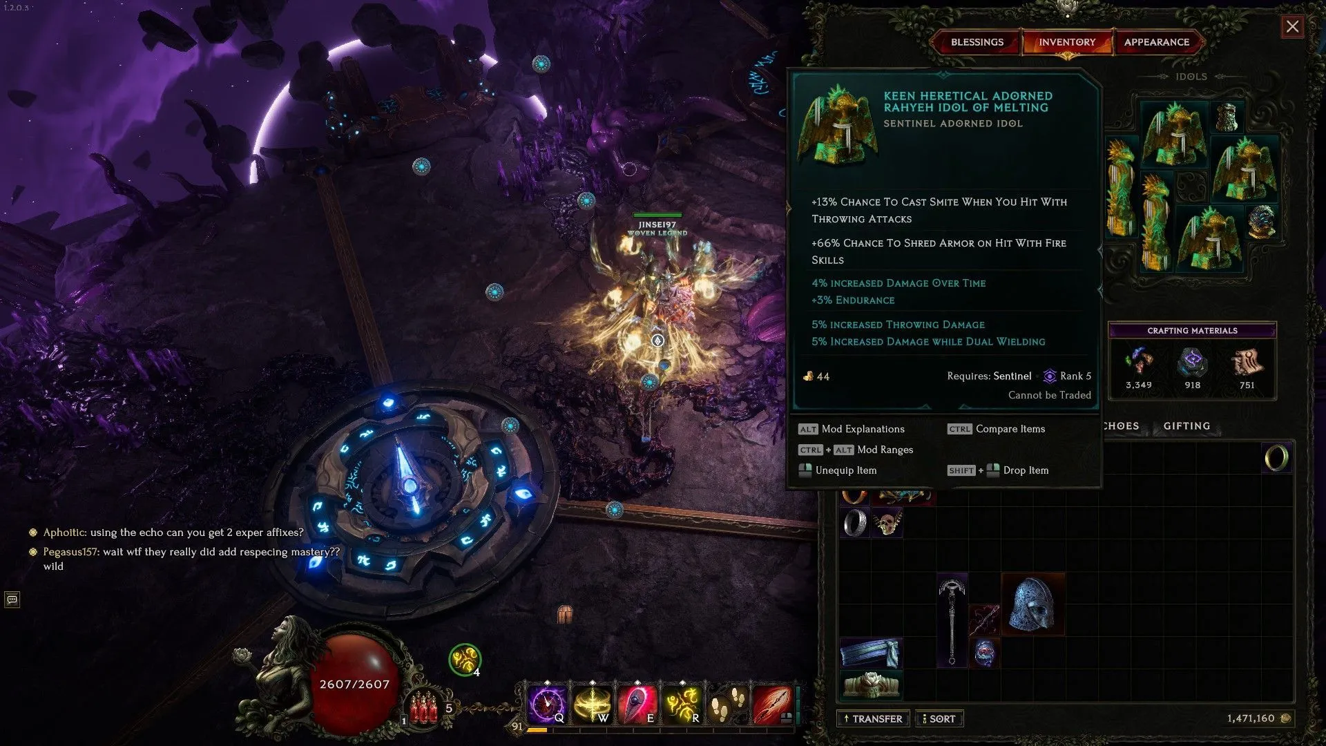 Adorned Idol with Smite affix (Image via EHG)