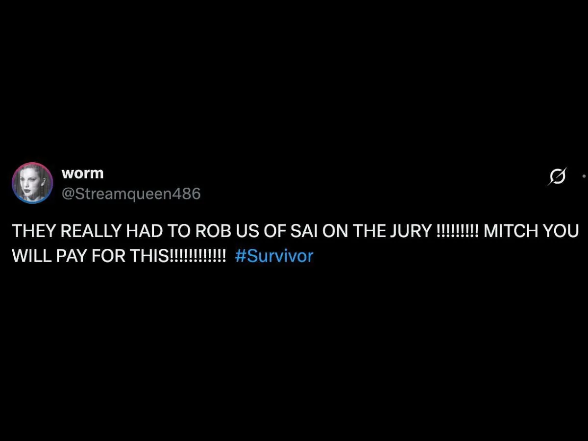 Netizens blame Mitch for Sai's elimination Netizens blame Mitch for Sai's elimination
