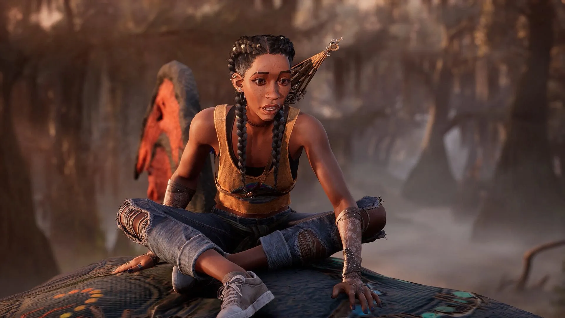 Hazel Flood will not be bombarded with powerful attacks if you're playing it safe (Image via Xbox Game Studios) Hazel Flood will not be bombarded with powerful attacks if you're playing it safe (Image via Xbox Game Studios)