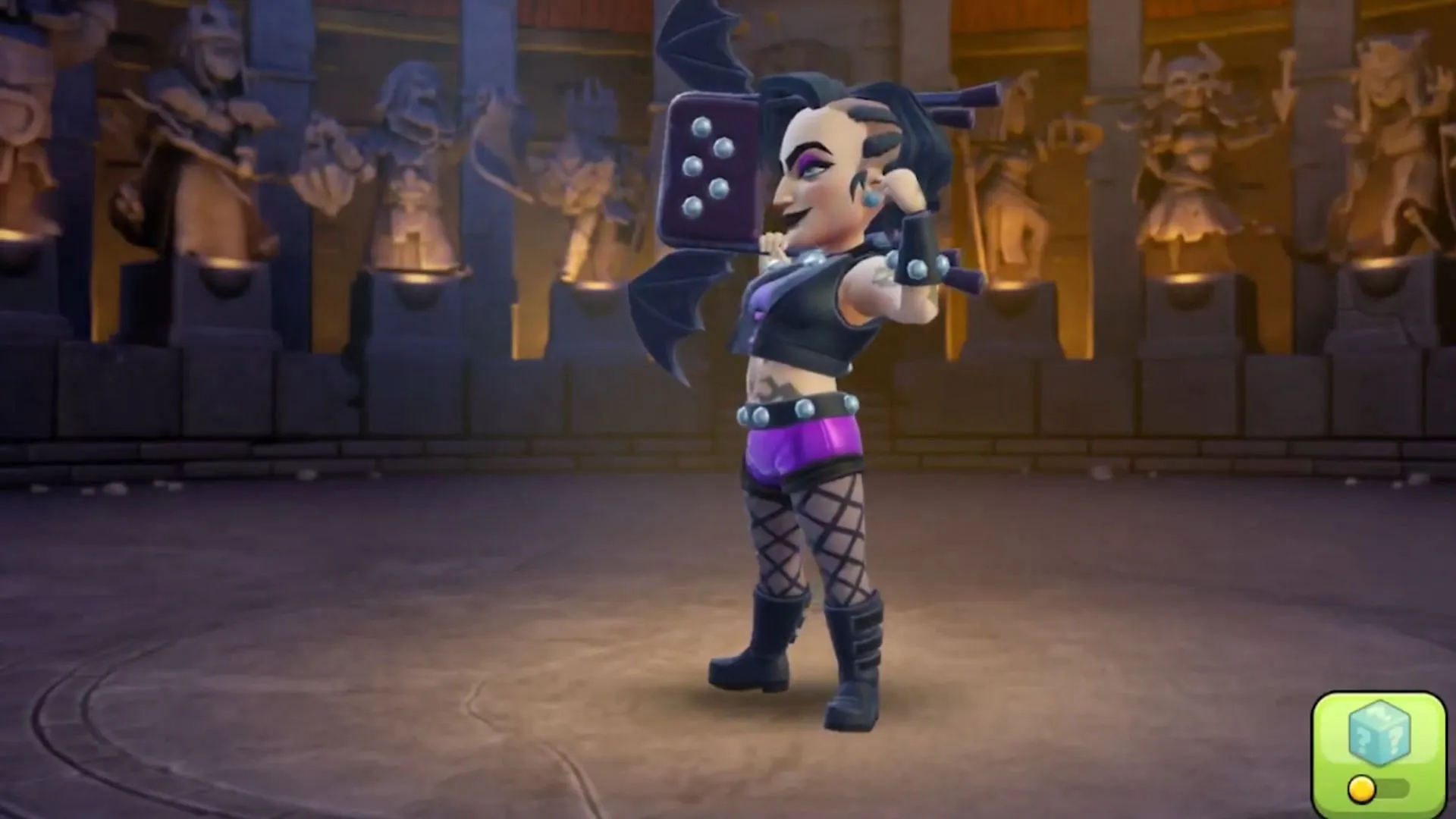 Side view of the Queen (Image via Supercell) Side view of the Queen (Image via Supercell)