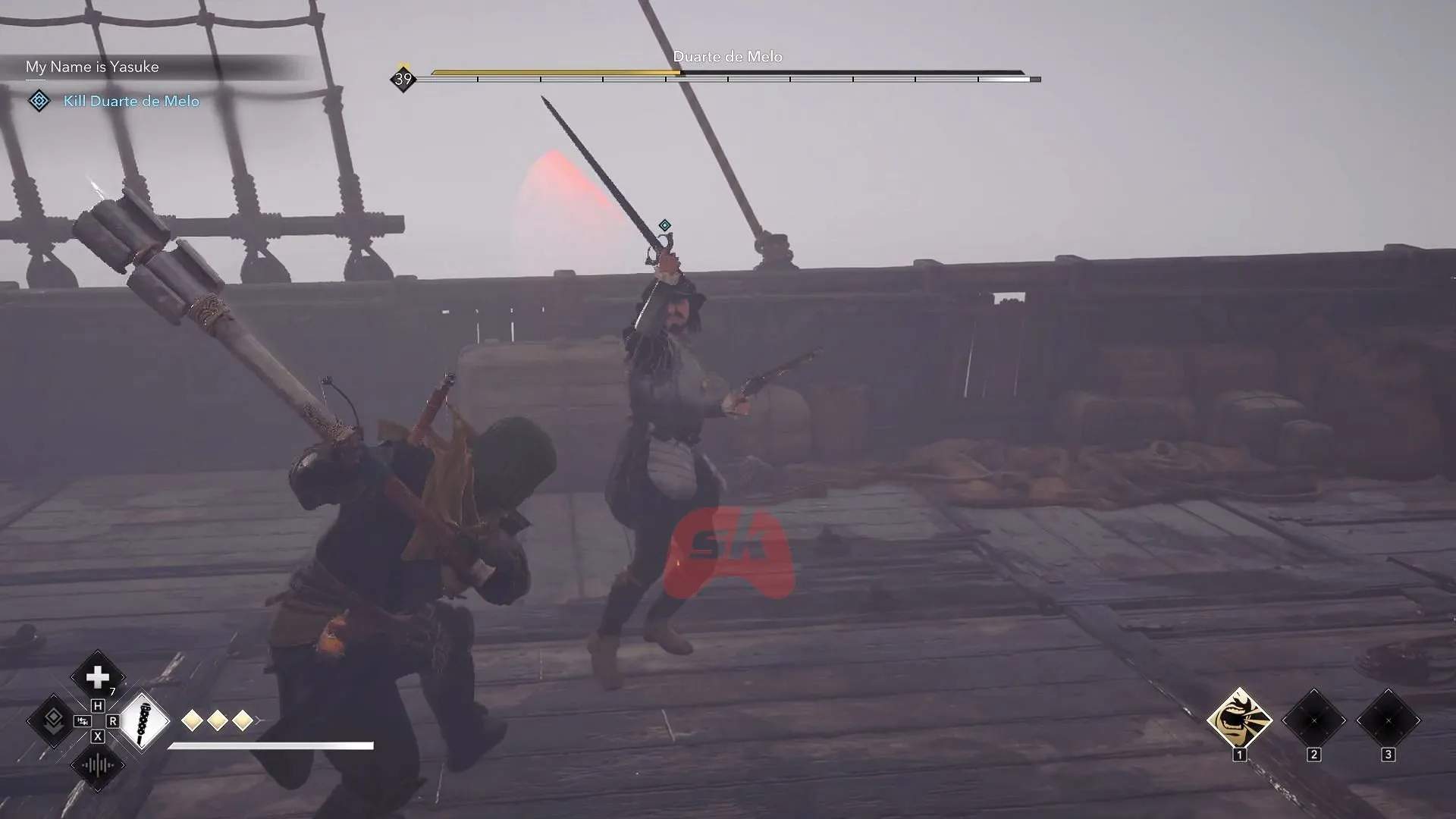 Defeat Duarte de Melo in a one-on-one battle (Image via Sportskeeda Gaming // Ubisoft) Defeat Duarte de Melo in a one-on-one battle (Image via Sportskeeda Gaming // Ubisoft)