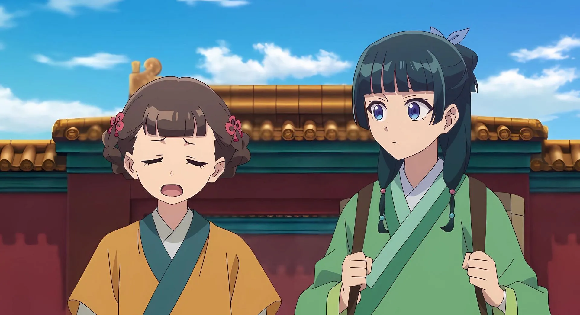 Maomao and Xiaolin as seen in the anime (Image via Toho Animation Studio and OLM) Maomao and Xiaolin as seen in the anime (Image via Toho Animation Studio and OLM)