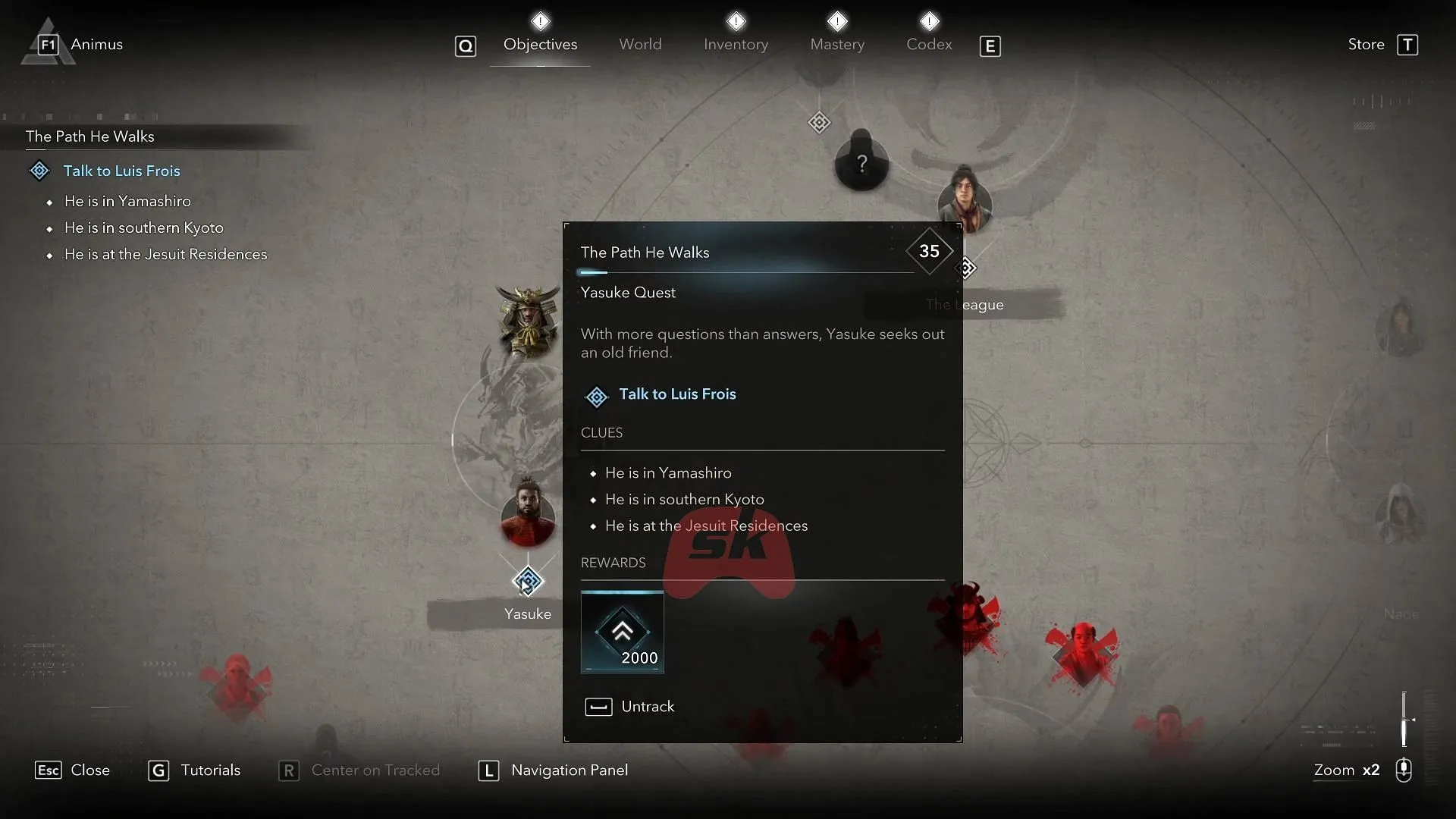 My Name is Yasuke 퀘스트를 완료한 후 퀘스트를 시작합니다(이미지 출처: Sportskeeda Gaming // Ubisoft) My Name is Yasuke 퀘스트를 완료한 후 퀘스트를 시작합니다(이미지 출처: Sportskeeda Gaming // Ubisoft)