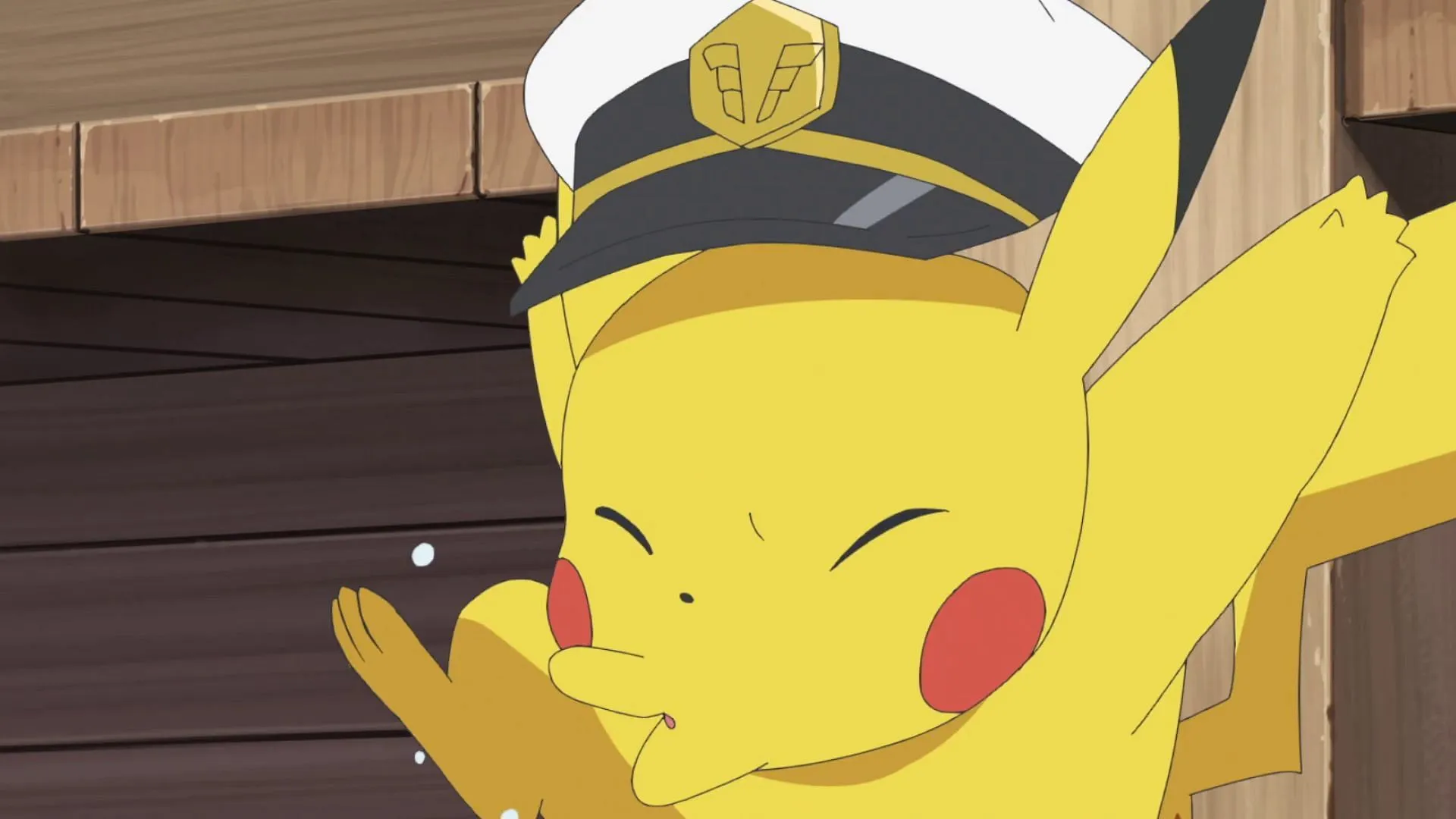 Captain Pikachu does not like being called 'cute' (Image via The Pokemon anime)