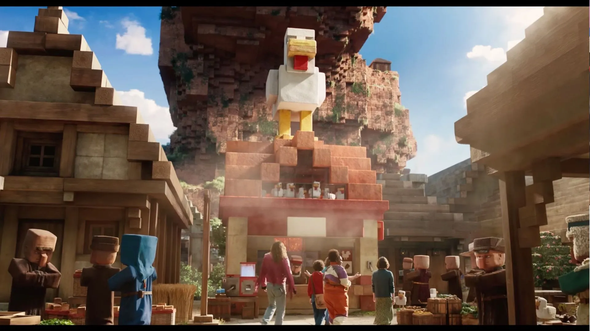 Steve's Lava Chicken scene