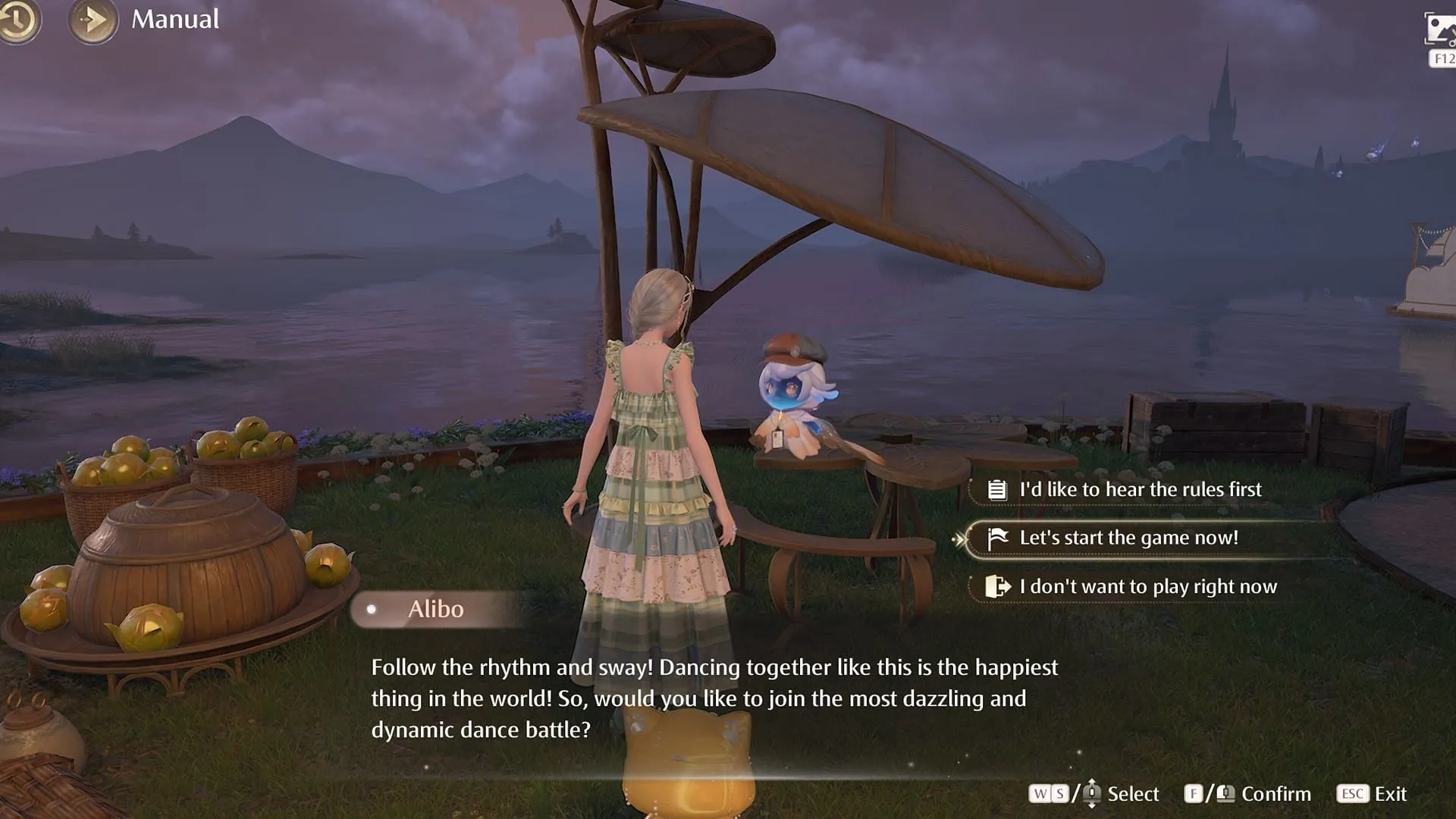 Begin the Wishing Dance Moment mini-game Begin the Wishing Dance Moment mini-game