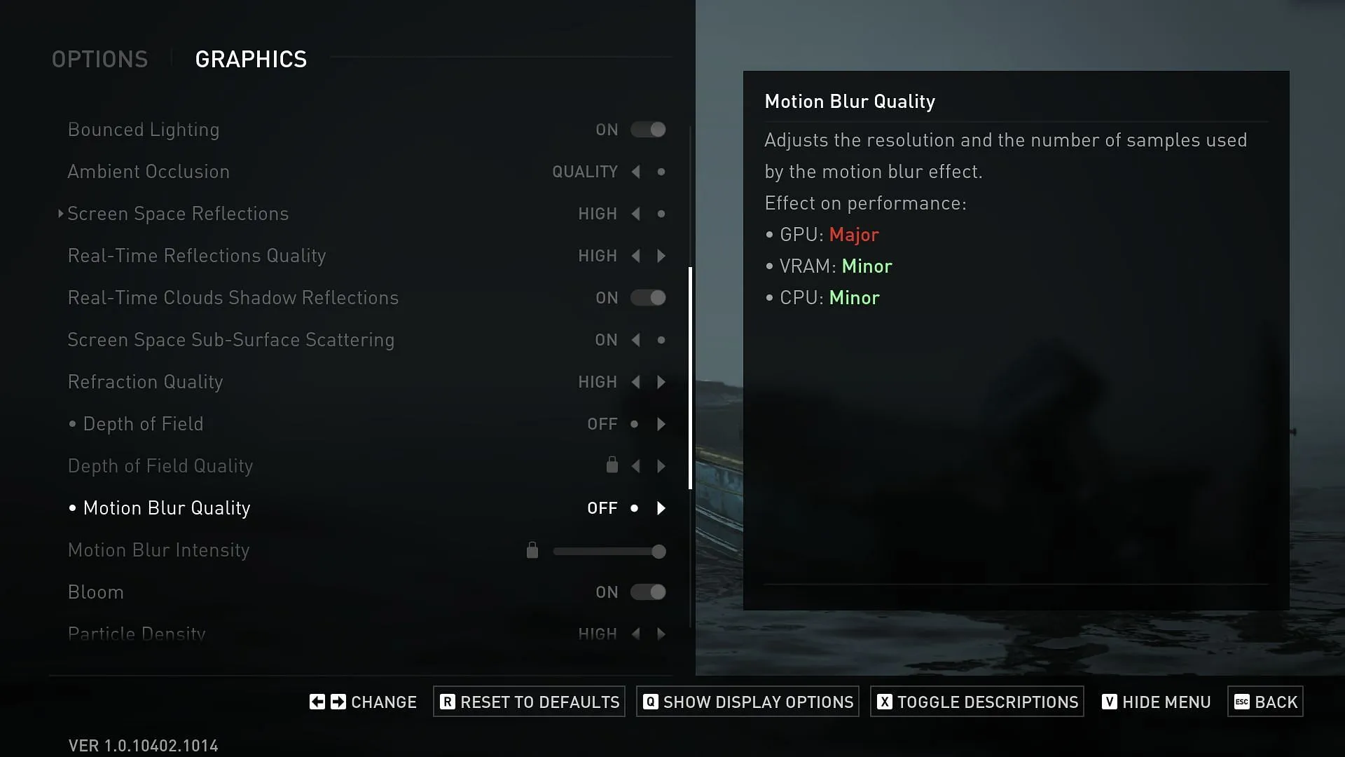 The Last of Us Part 2 Remastered graphics settings (Image via PlayStation Publishing LLC) The Last of Us Part 2 Remastered graphics settings (Image via PlayStation Publishing LLC)
