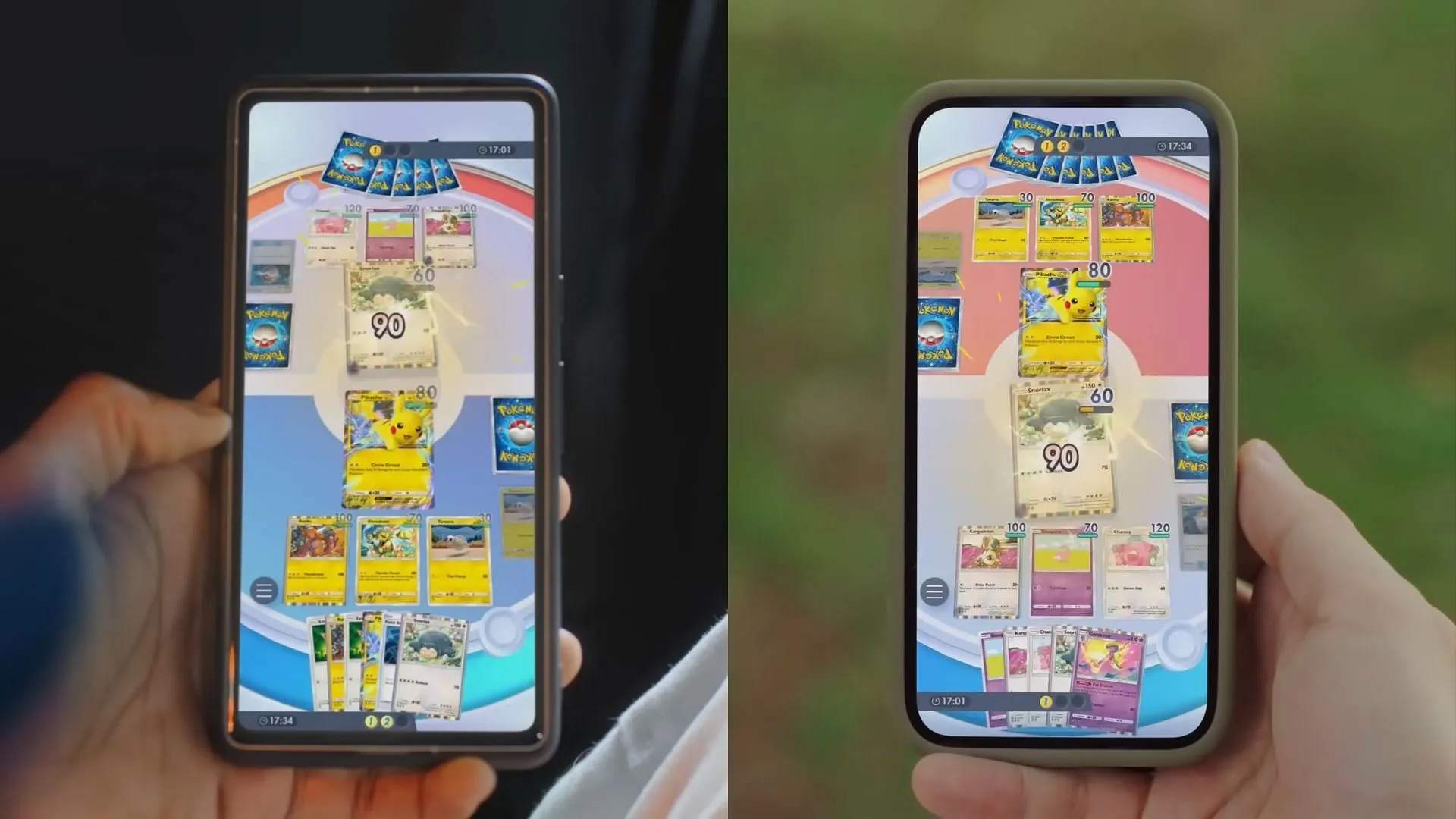 Battling in the game (Image via The Pokemon Company)