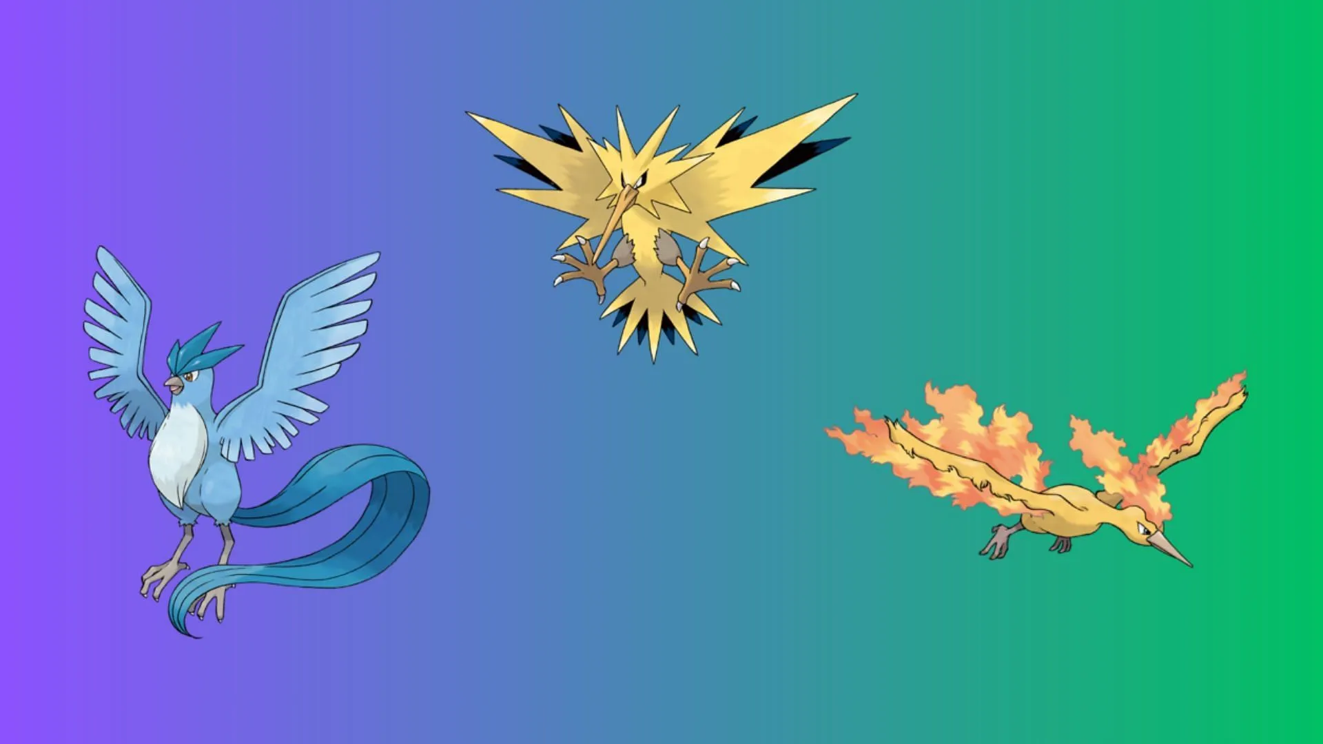 Articuno, Zapdos, and Moltres were all part of the original Kalos Pokedex (Image via The Pokemon Company) Articuno, Zapdos, and Moltres were all part of the original Kalos Pokedex (Image via The Pokemon Company)