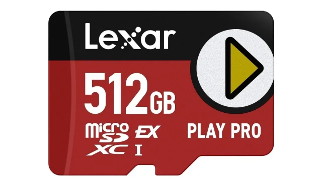 Nintendo Switch 2와 호환되는 Lexar 512GB microSD Express 카드 최저가