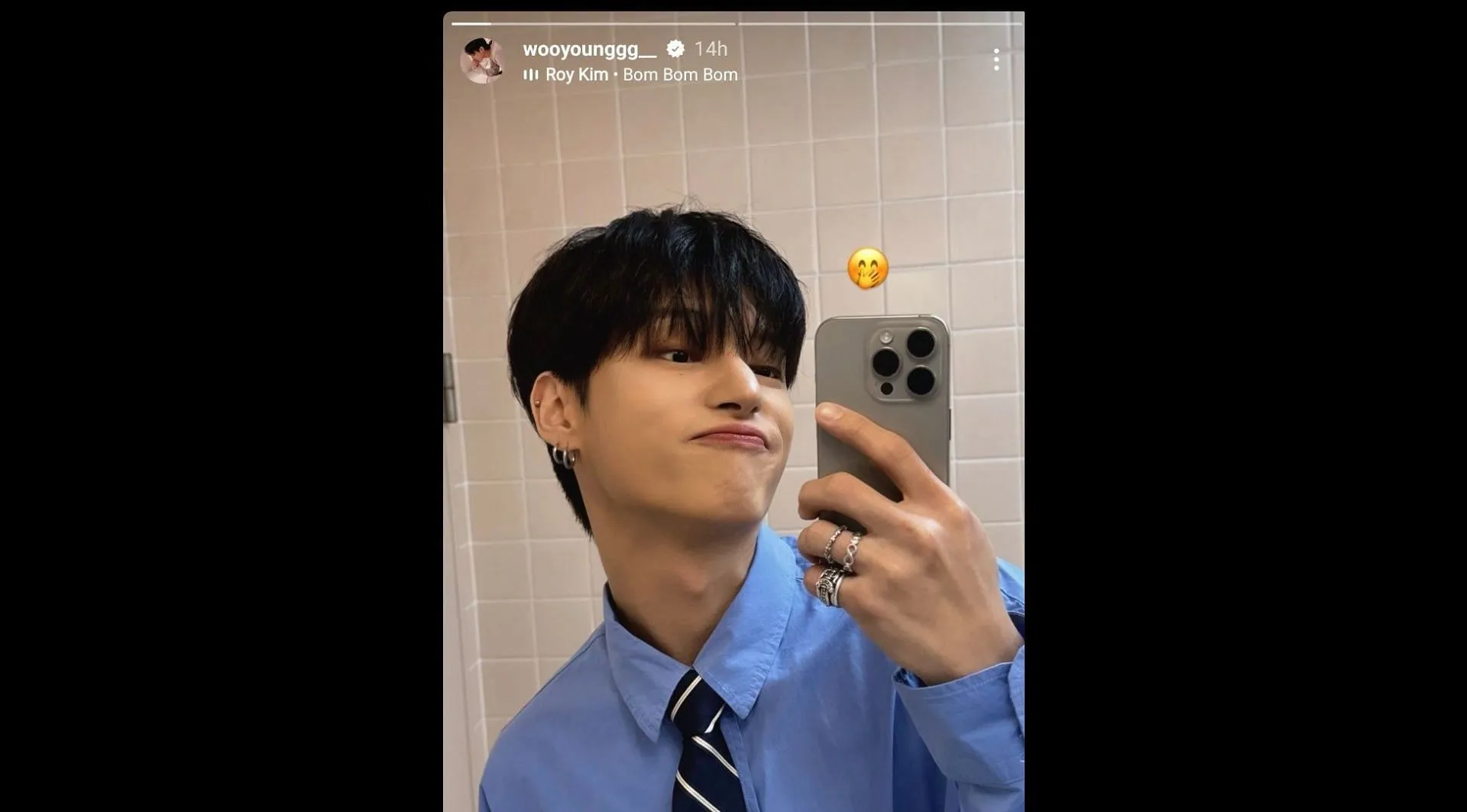 ATEEZ Wooyoung cheekily celebrates the impeachment of President Yoon Suk-yeol ATEEZ Wooyoung cheekily celebrates the impeachment of President Yoon Suk-yeol