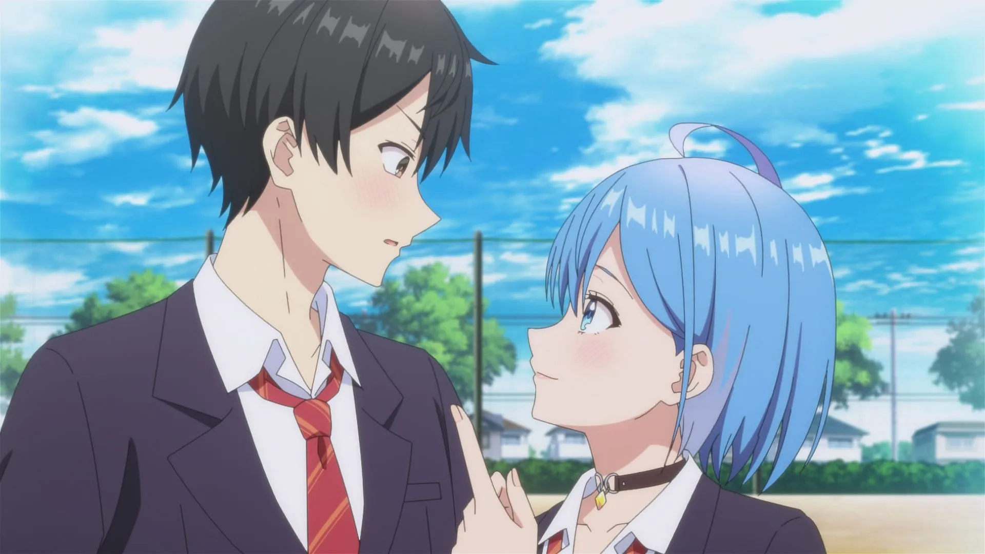 Himari teases Yuu in episode 2 (Image via J.C.Staff)