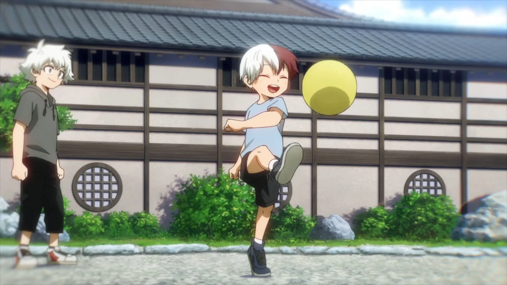 Toya and Shoto Todoroki in the anime movie (Image via BONES)