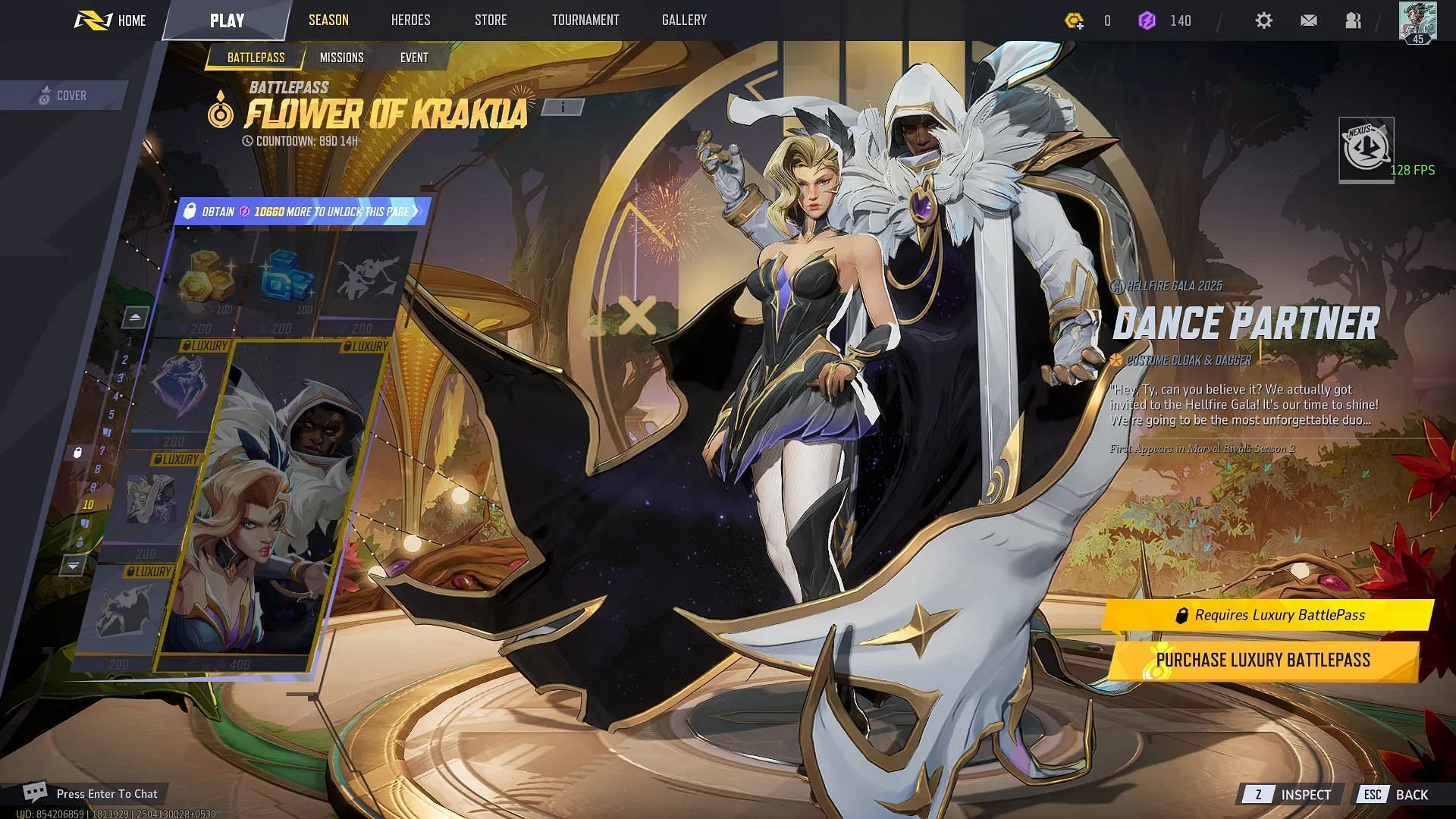 Cloak & Dagger Dance Partner costume in Marvel Rivals Cloak & Dagger Dance Partner costume in Marvel Rivals