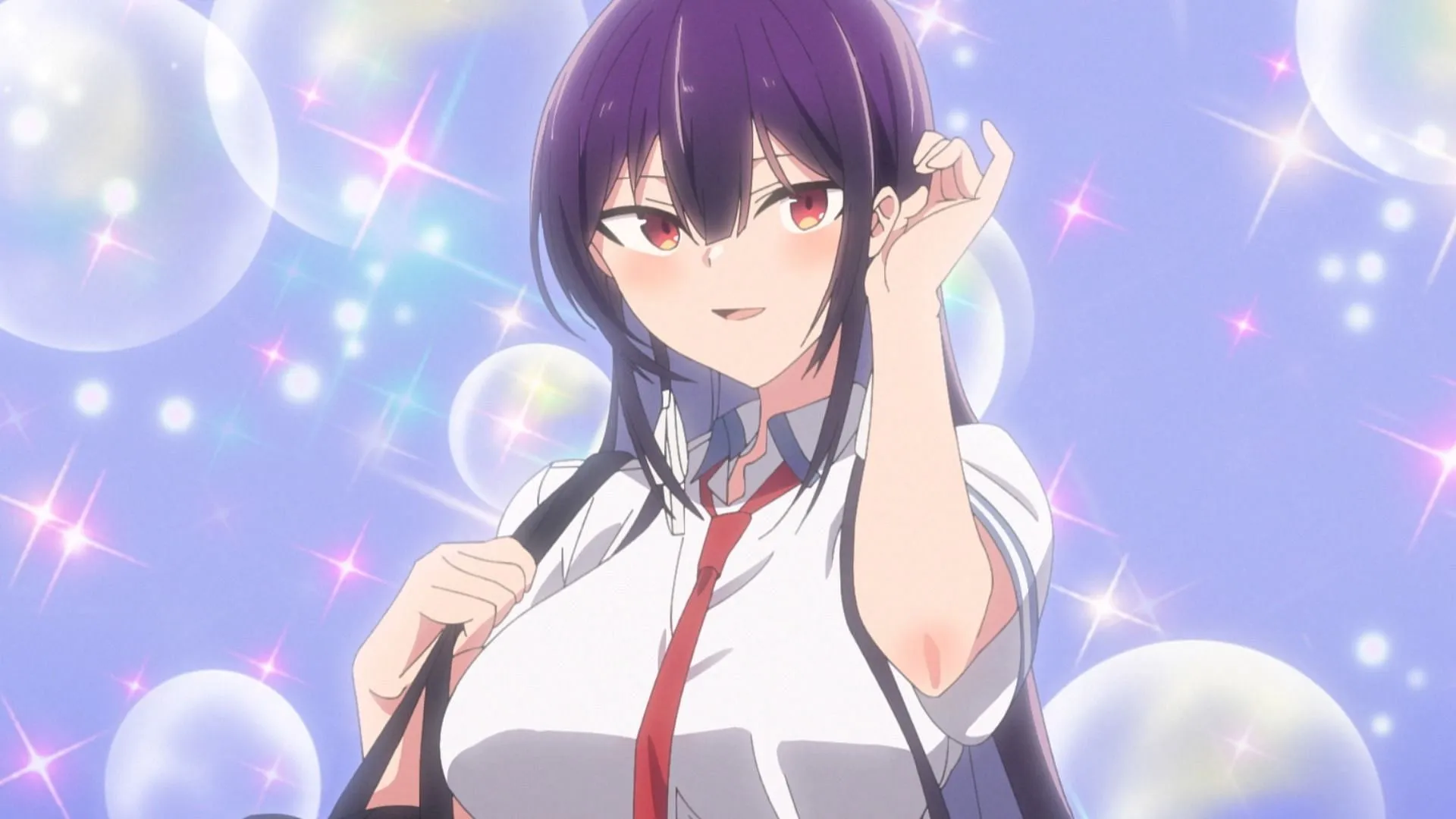 Takamine's harsh treatment of Koushi Shirota will likely be a major part of Please Put Them On, Takamine-san! episode 2 (Image via Liden Films)