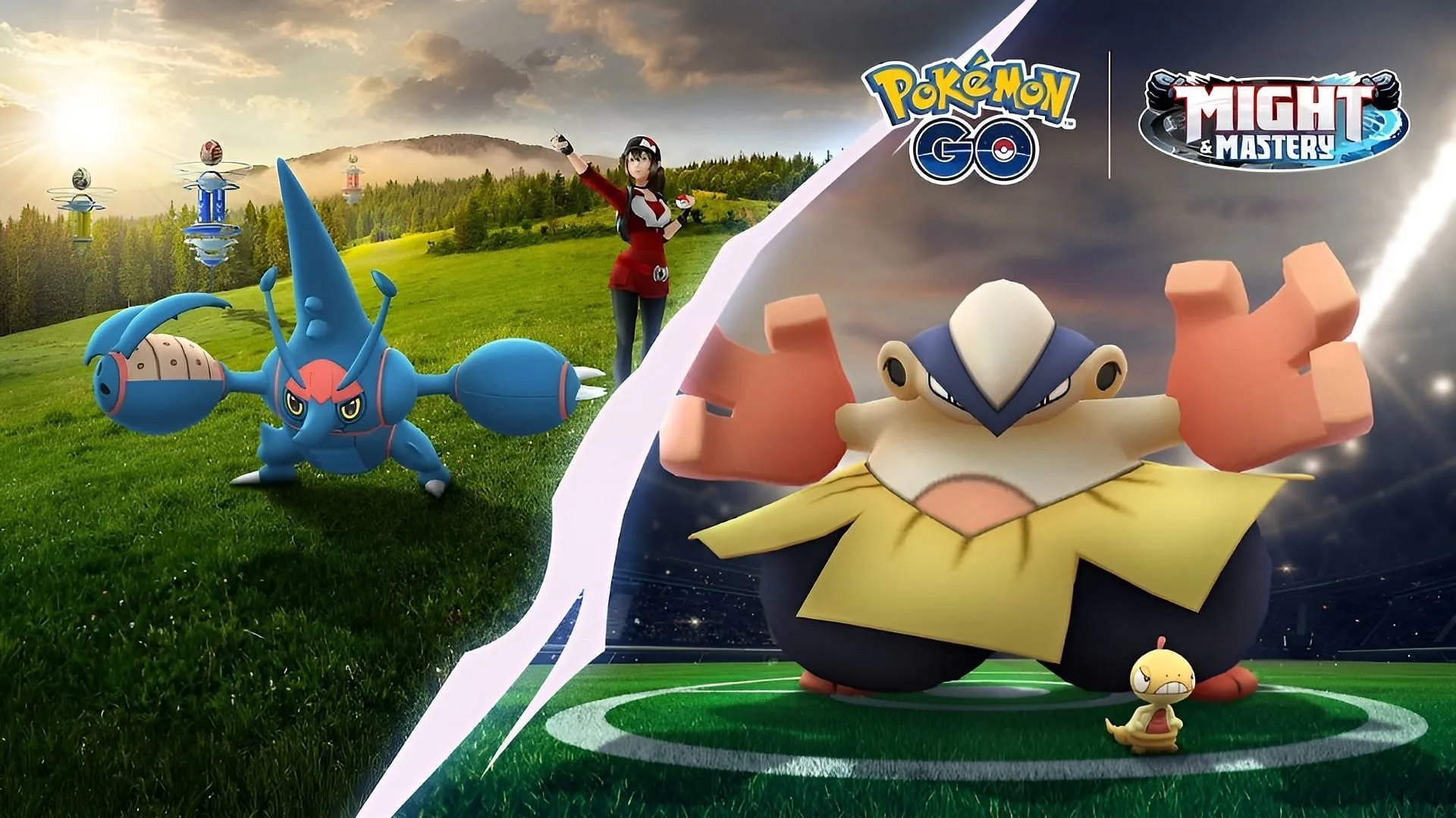 Hariyama in the Sparring Partners Raid Day event (Image via The Pokemon Company)