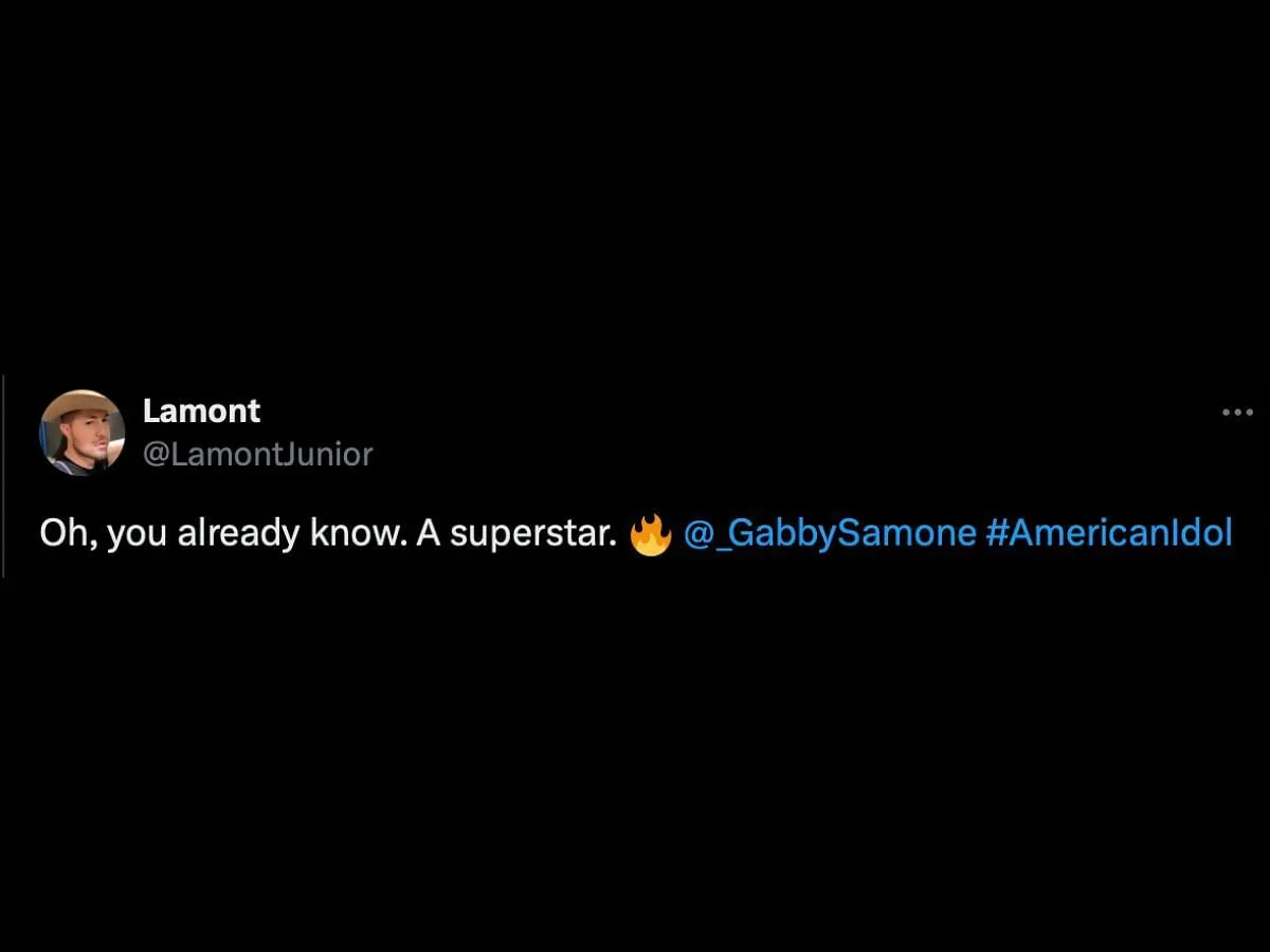 The Tweet above (Image via X/@LamontJunior)