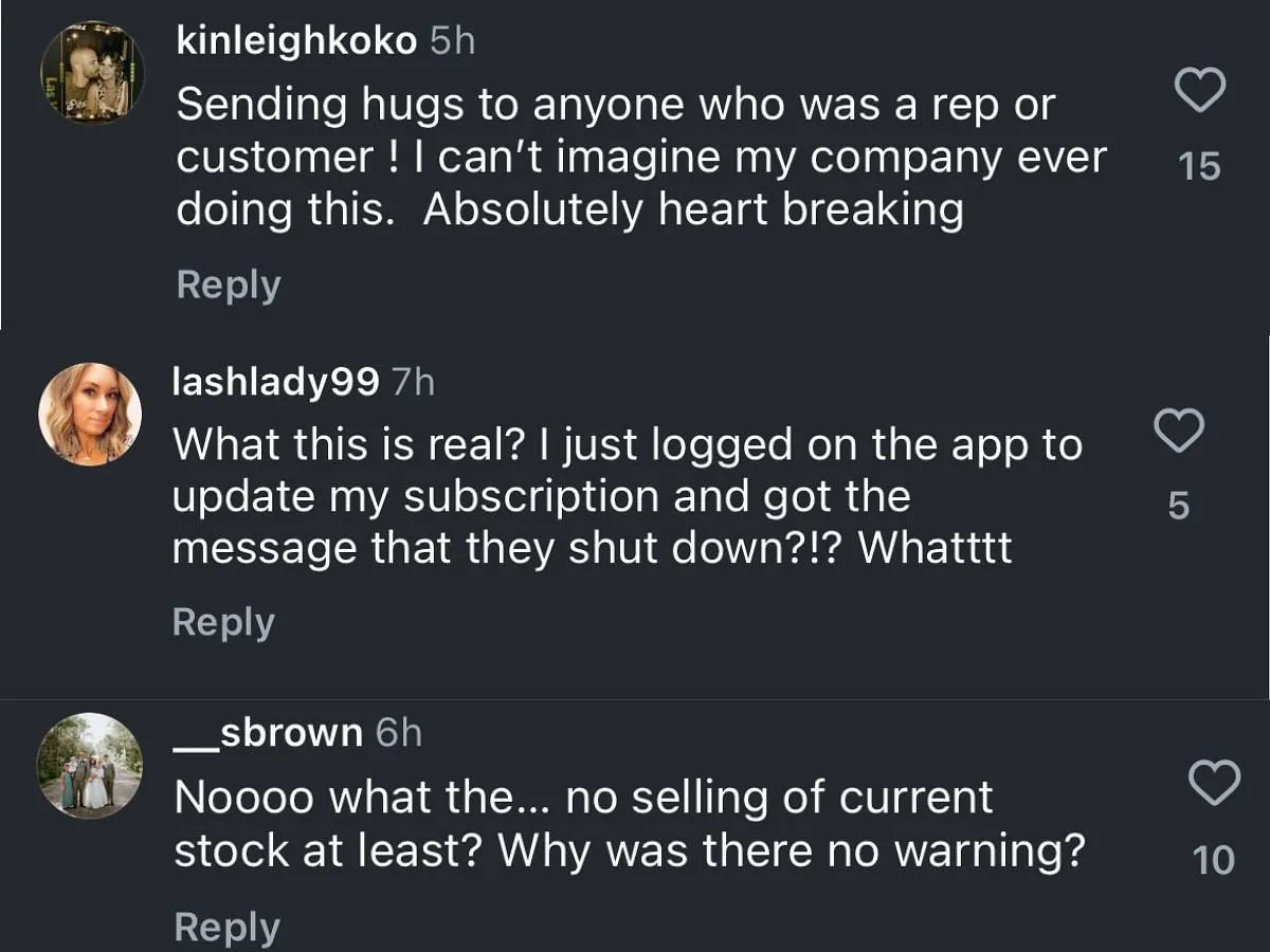 Netizens react to abrupt closure of MLM company (Image via Instagram/ @modere_us)