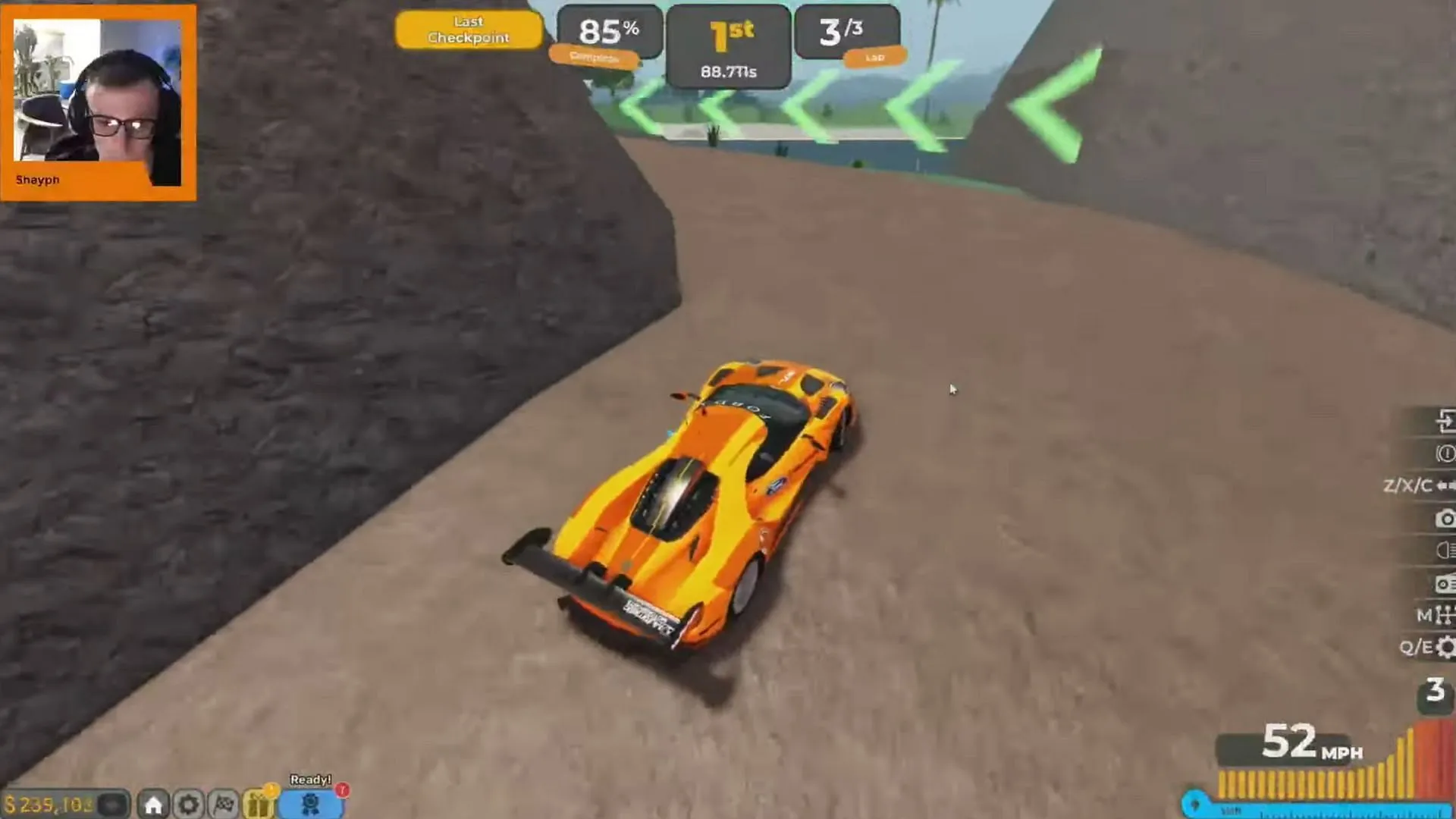 Shayph took charge in 'Driving Empire' (Image via YouTube/Roblox)