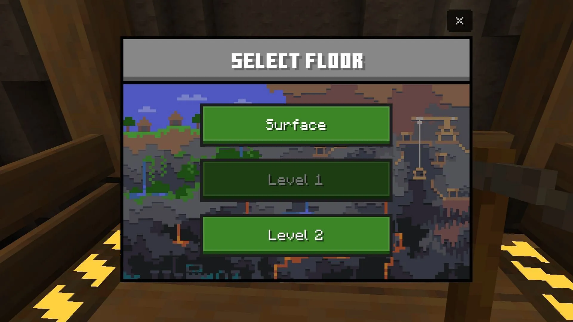 Go to Level 2 to mine diamonds (Image via Mojang Studios)