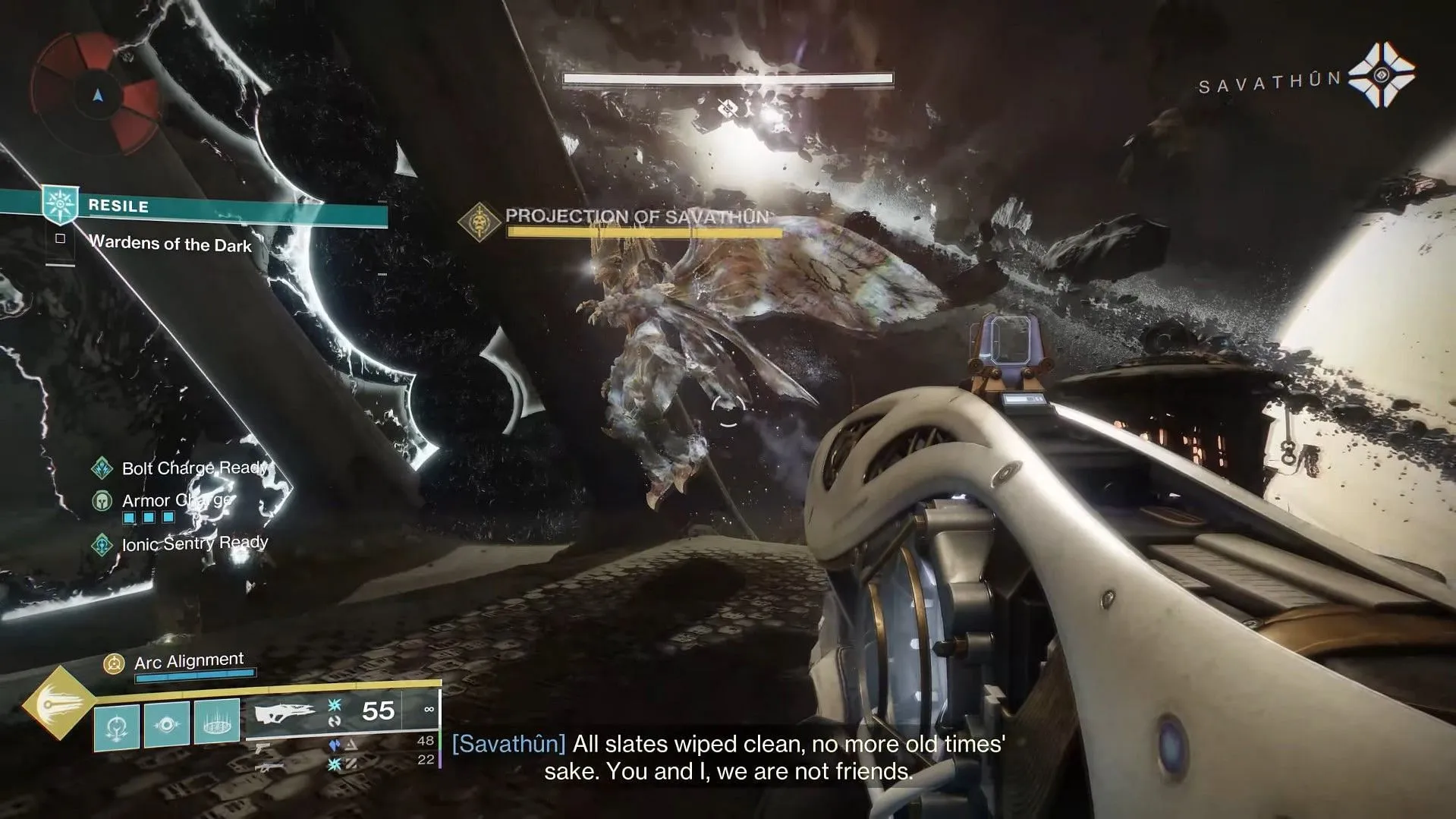 Savathun's projection in Destiny 2 (Image via Bungie/Esoterickk YT) Savathun's projection in Destiny 2 (Image via Bungie/Esoterickk YT)