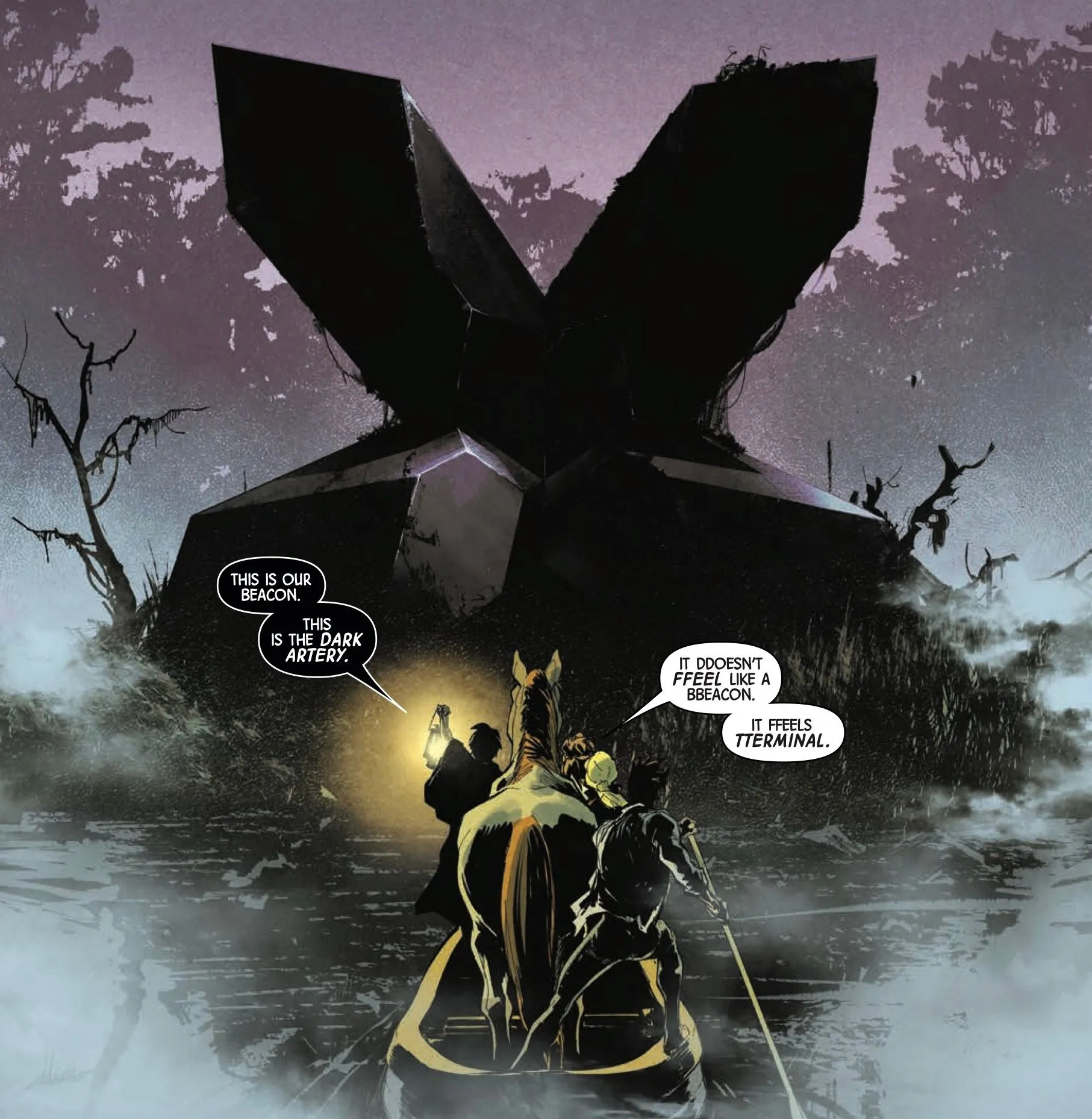 Simone과 Marquez의 Uncanny X-Men #13 - 아웃라이어가 X자 모양의 어둠의 동맥에 접근합니다. Simone과 Marquez의 Uncanny X-Men #13 - 아웃라이어가 X자 모양의 어둠의 동맥에 접근합니다.
