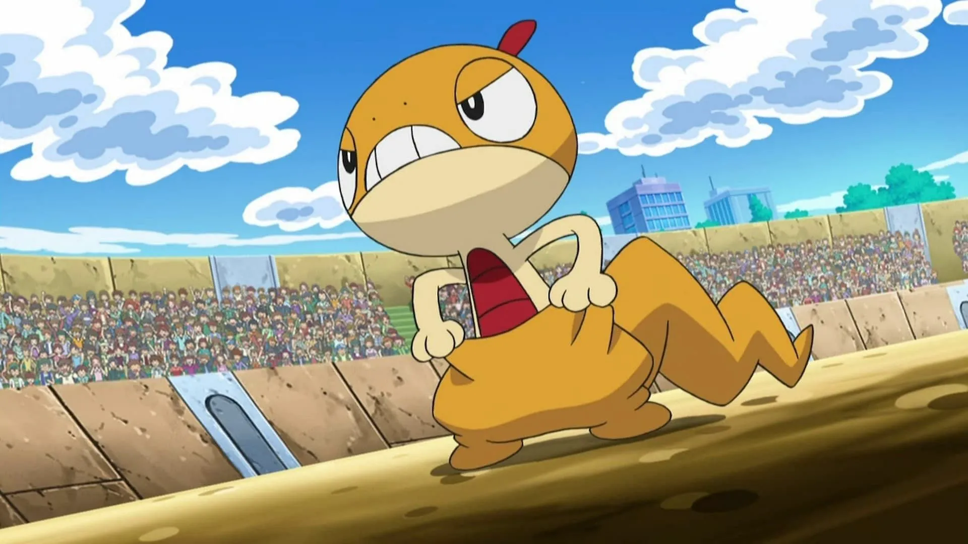 Scraggy as seen in the anime (Image via The Pokemon Company)