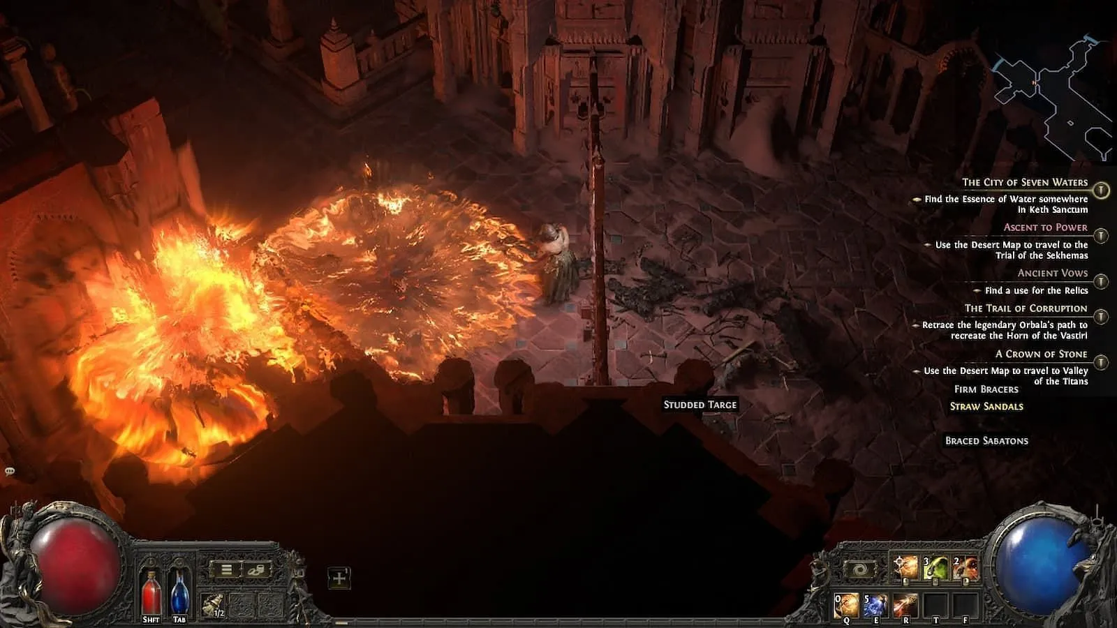 Before you get to Artillery Ballista, use the 'nades (Image via Grinding Gear Games)