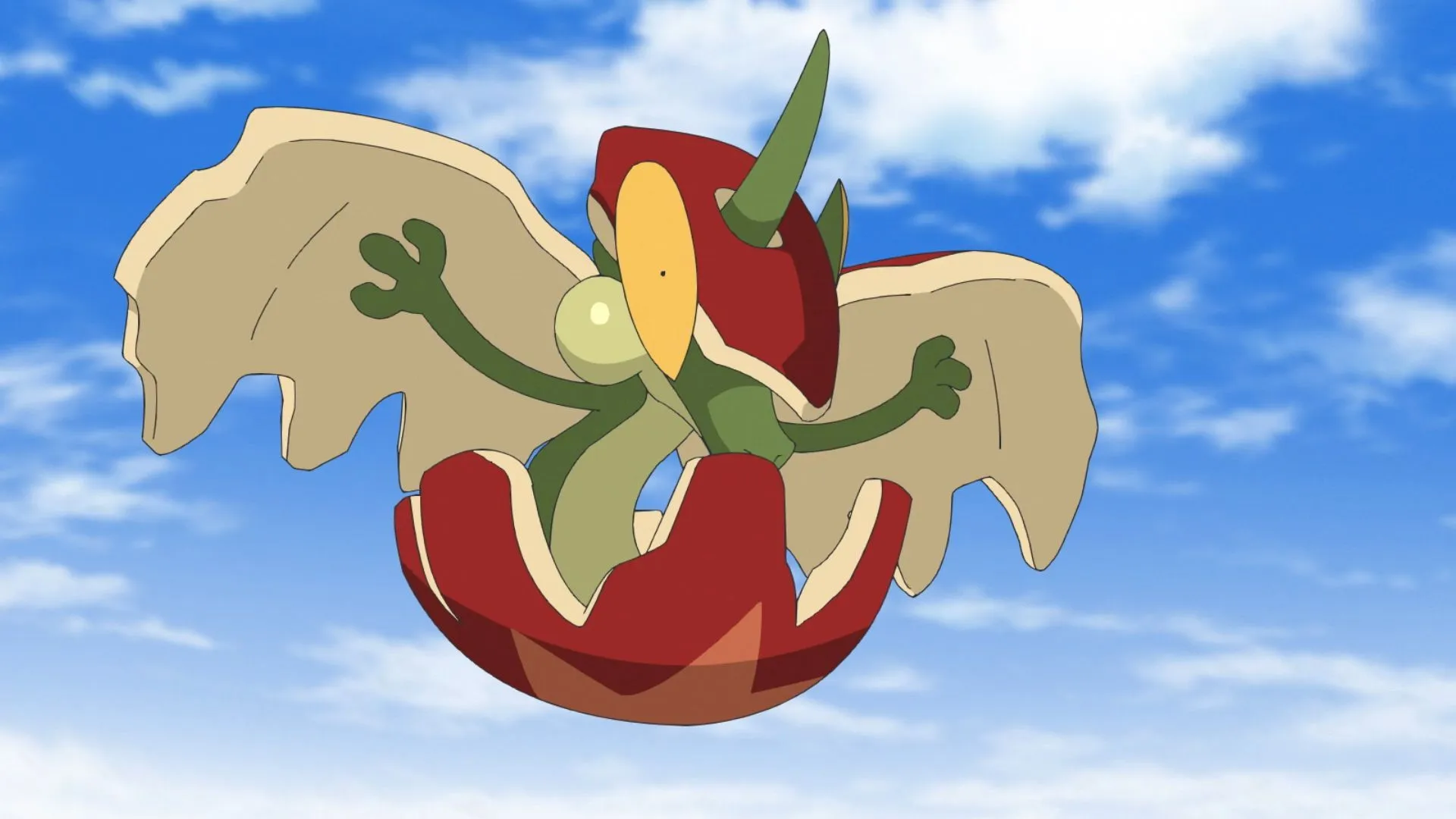 Flapple in the anime (Image via TPC) Flapple in the anime (Image via TPC)