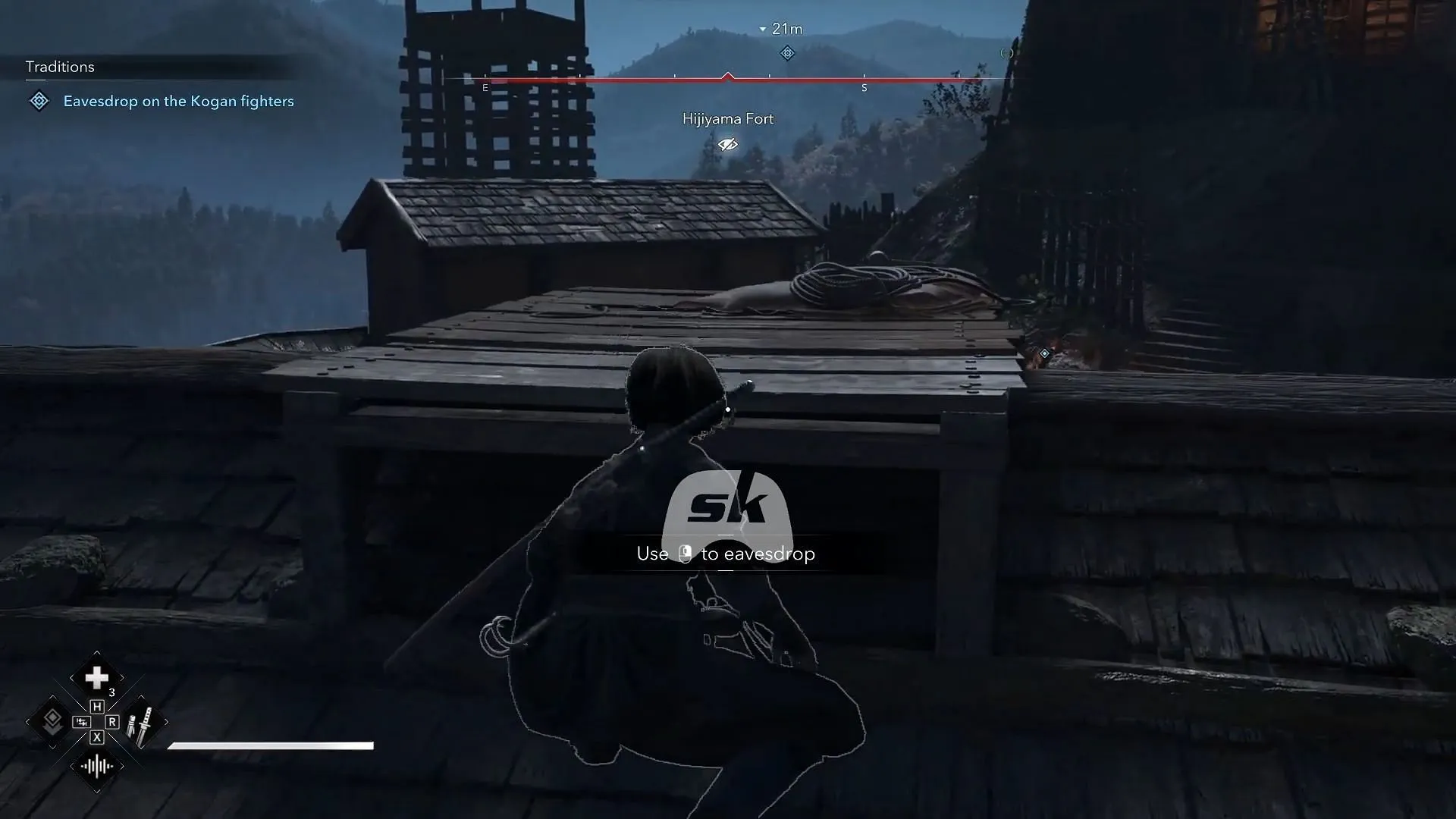 Avoid detection to maintain stealth (Image via Sportskeeda Gaming // Ubisoft) Avoid detection to maintain stealth (Image via Sportskeeda Gaming // Ubisoft)