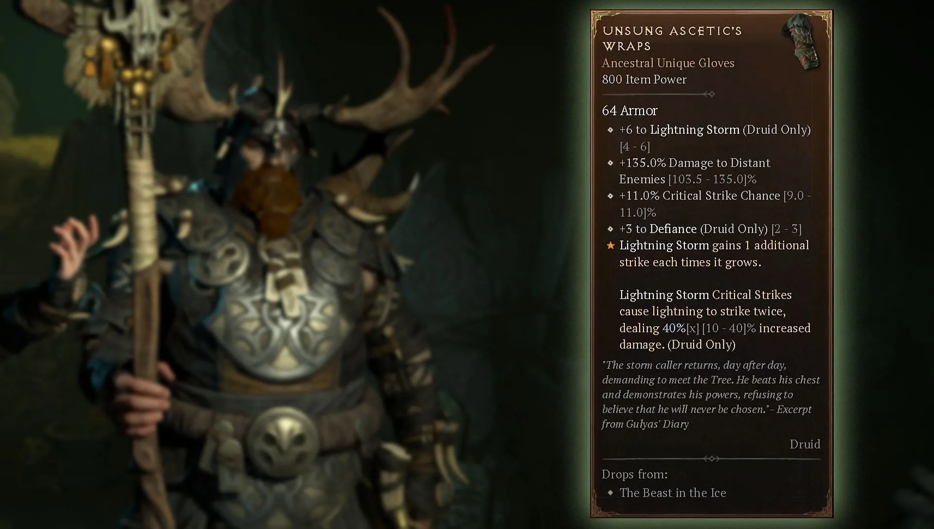 Affixes of the Unsung Ascetic's Wraps (Image via Blizzard Entertainment) Affixes of the Unsung Ascetic's Wraps (Image via Blizzard Entertainment)