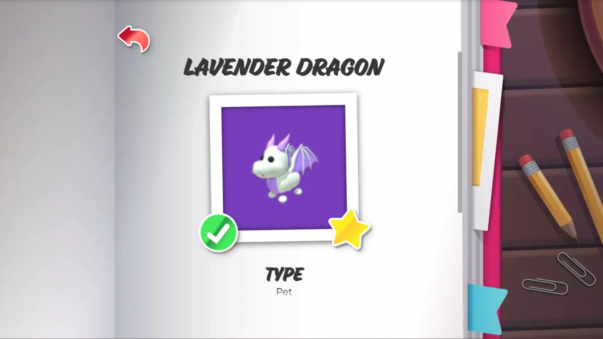 Legendary Lavender Dragon official render (Image via Adopt Me)