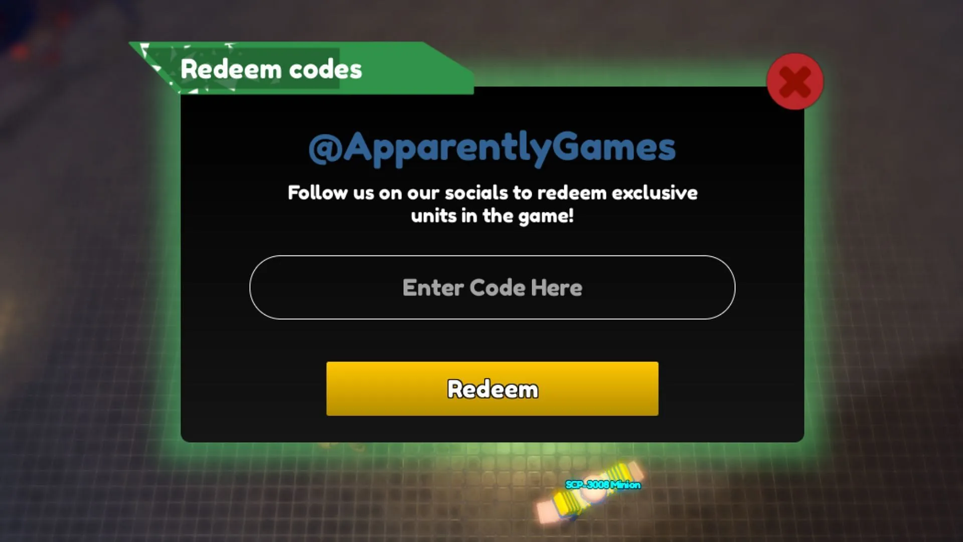 Redeem codes in Nightmare Defense (Image via Roblox)